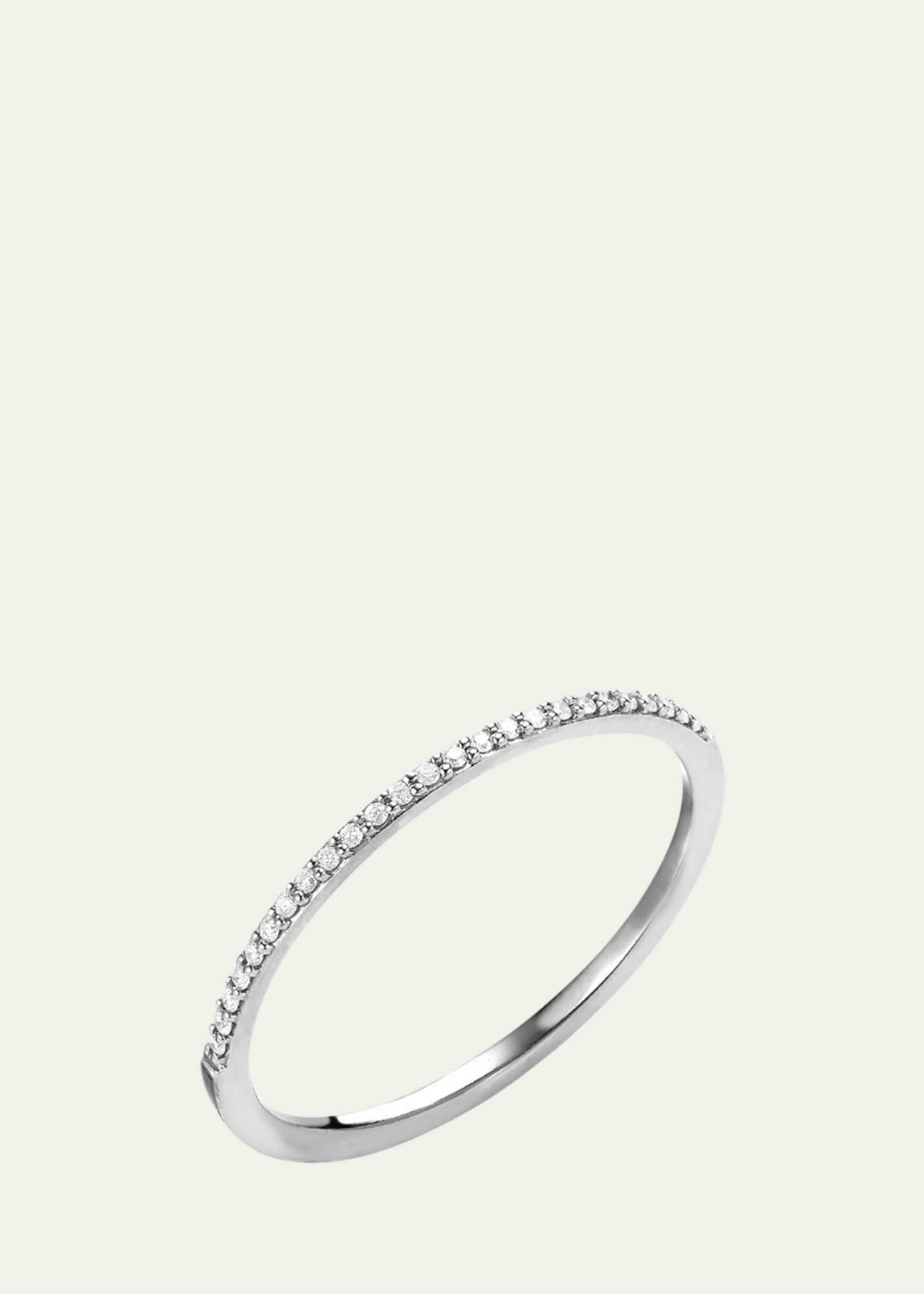 Lana 14k Gold Thin Flawless Diamond Stack Ring Image 1 of 4