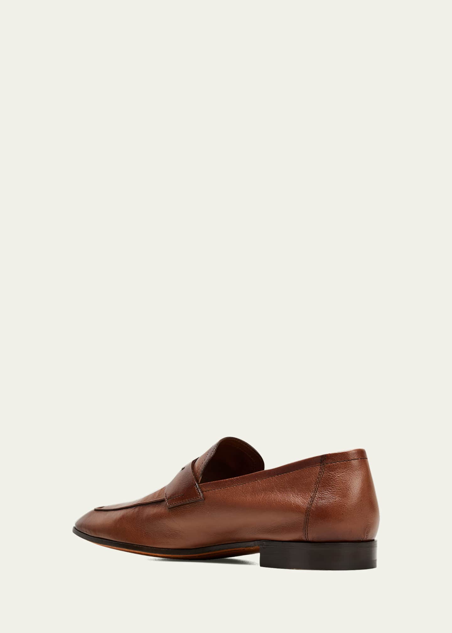 Berluti Men's Lorenzo Kangaroo Leather Loafers Image 2 of 3