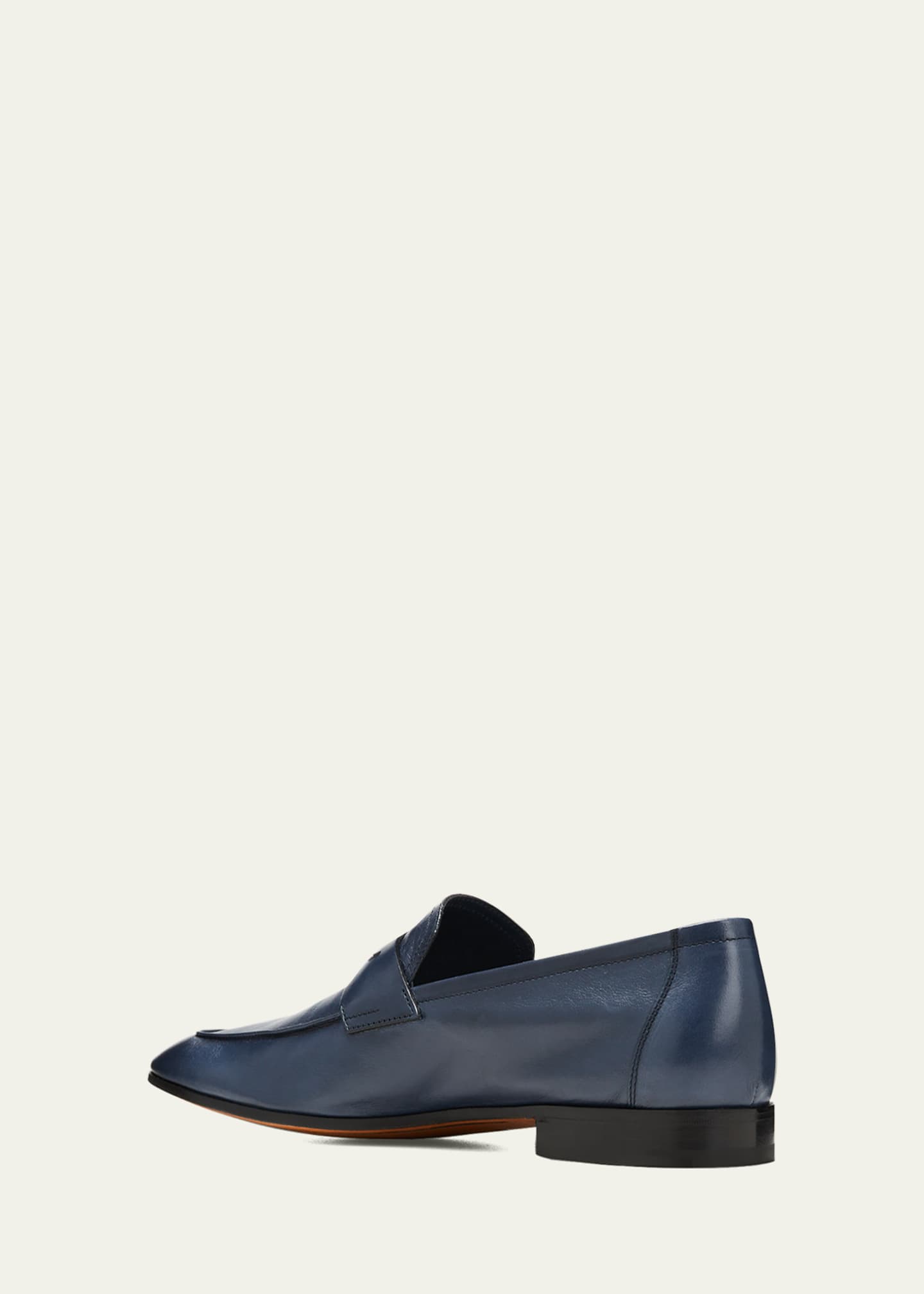 Berluti Men's Lorenzo Leather Penny Loafers Image 2 of 3