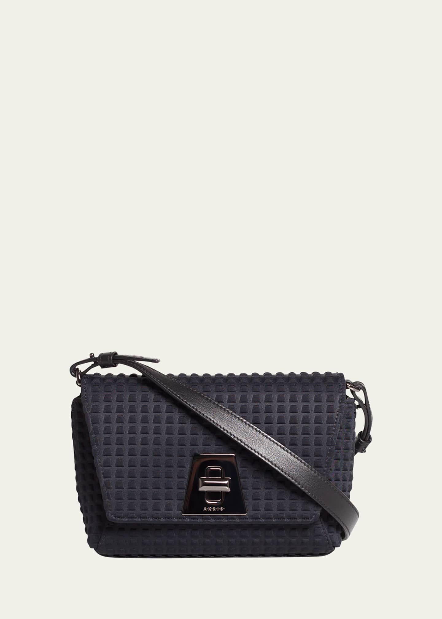 Akris Anouk Little Day Techno Fabric Crossbody Bag Image 1 of 2