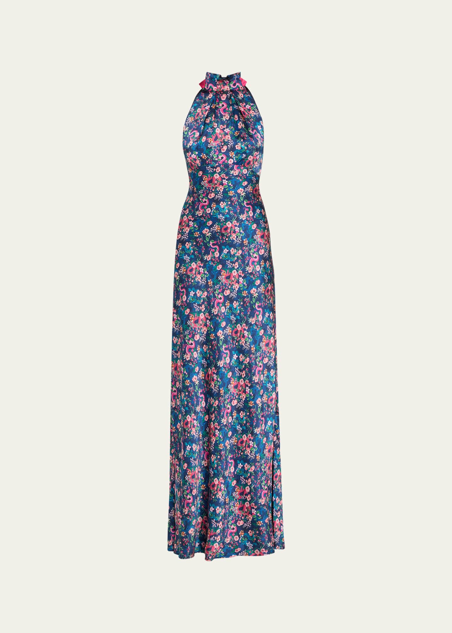 Saloni Michelle High-Neck Gown Image 1 of 5