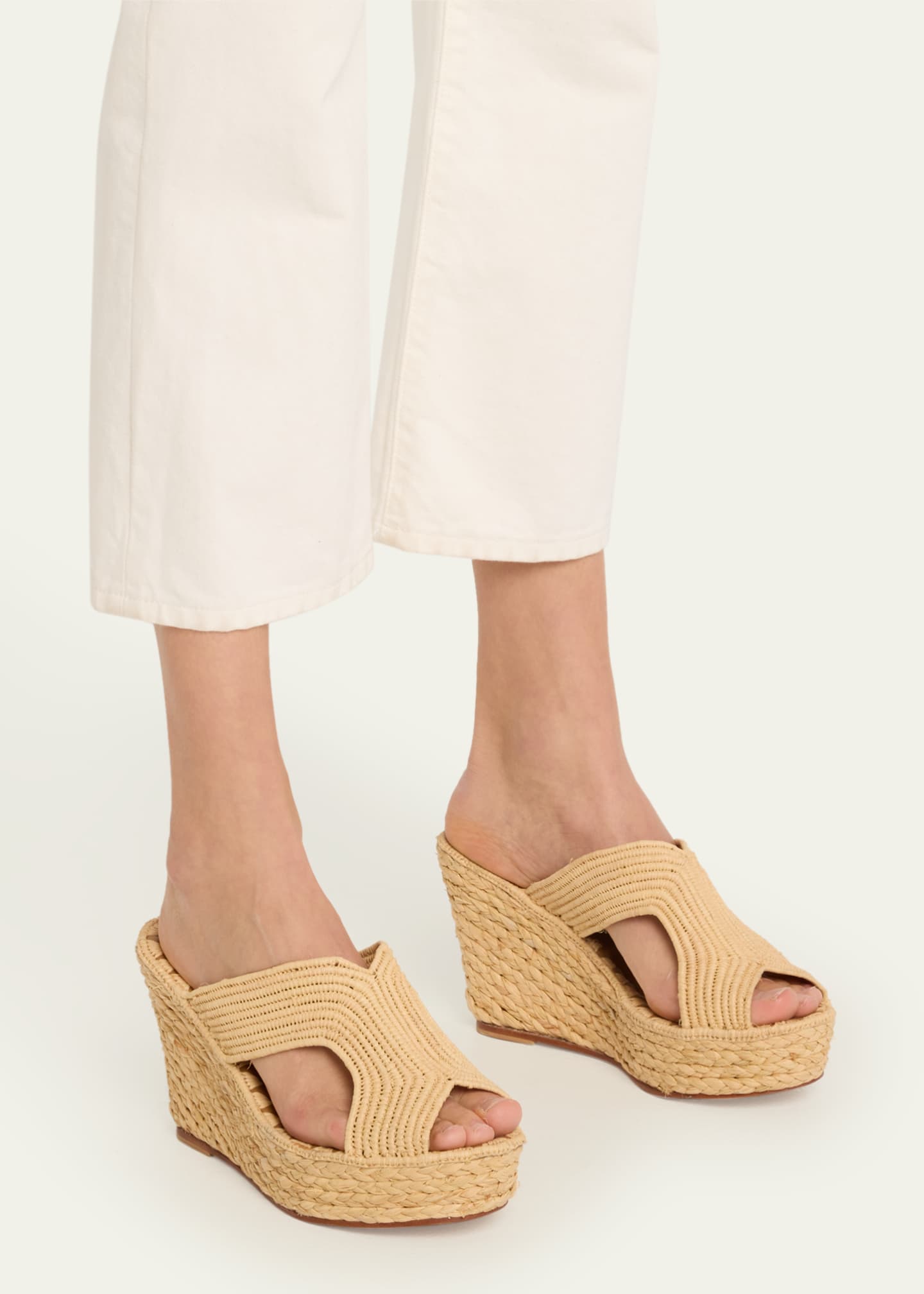 Carrie Forbes Lina Cutout Slide Wedge Sandals Bergdorf Goodman