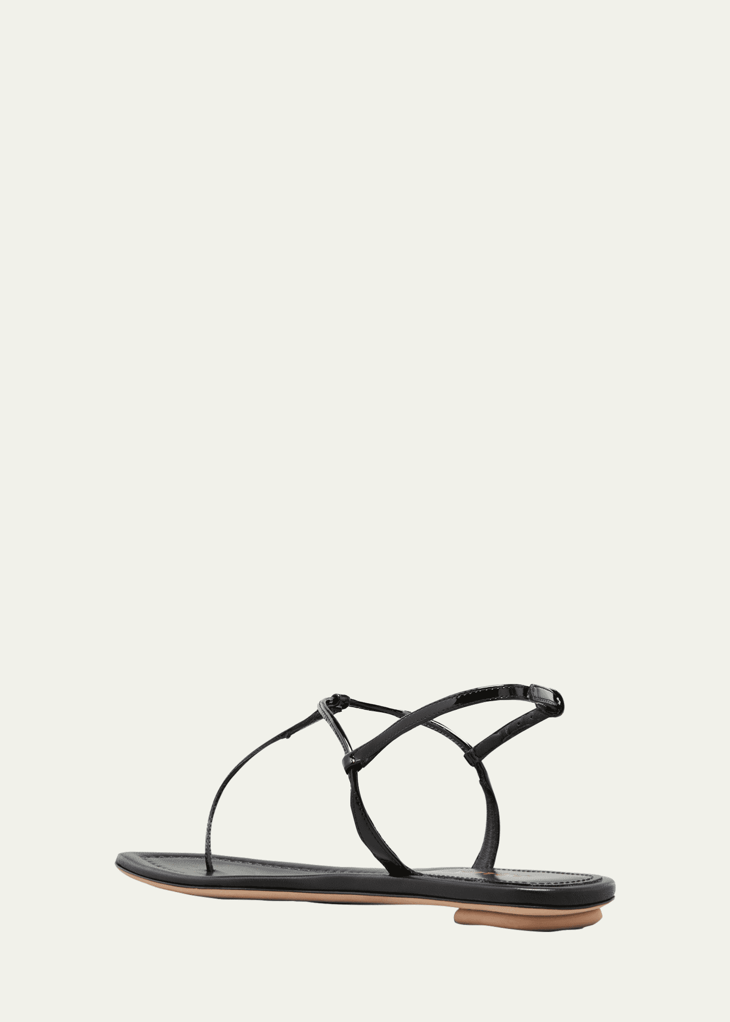 Prada Flat Patent Leather Thong Sandals Bergdorf Goodman