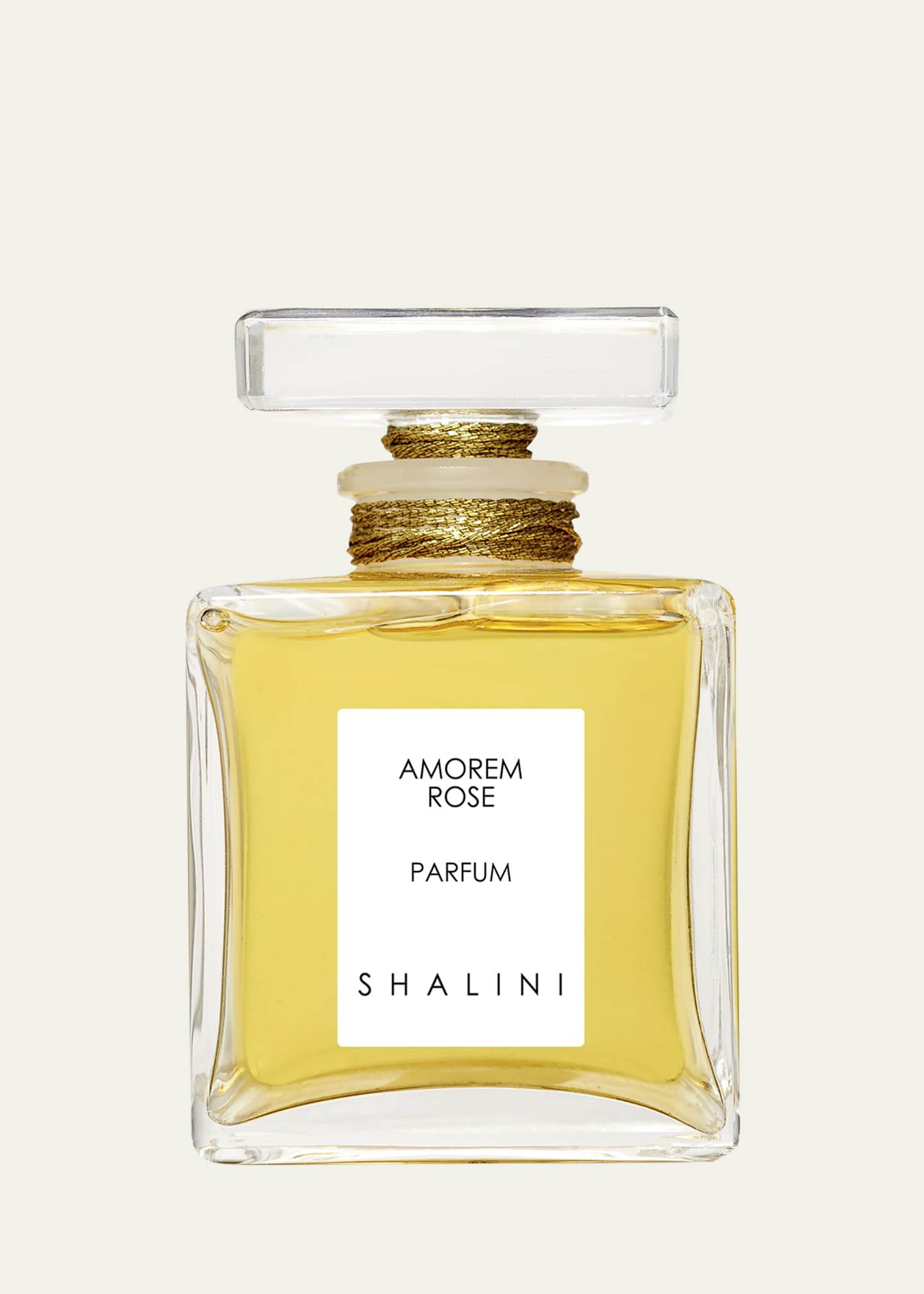 Shalini Parfum Amorem Rose Cubique Glass Bottle with Glass Stopper, 1.7 oz./ 50 mL