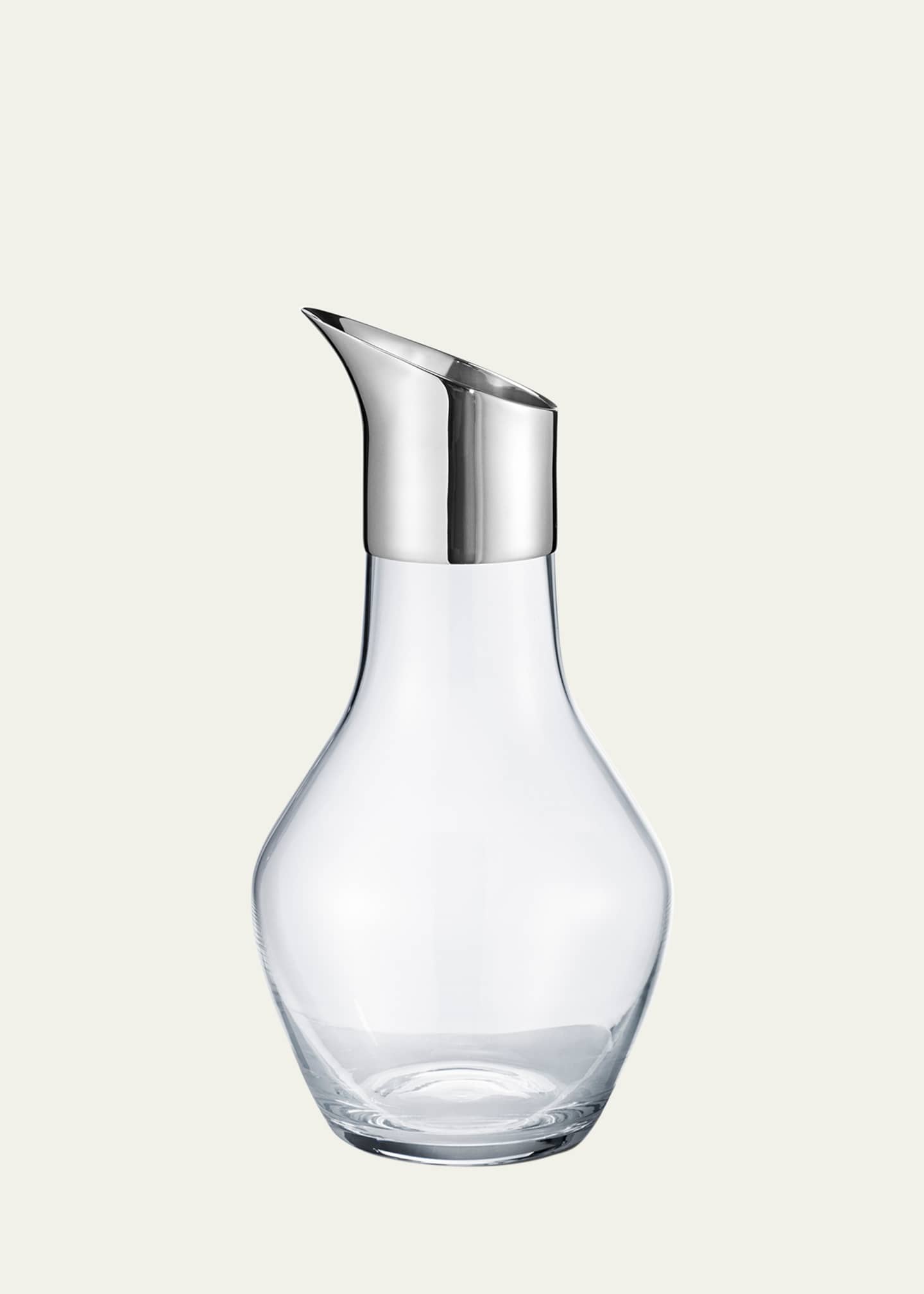 Georg Jensen Sky Glass & Stainless Steel Water Pitcher