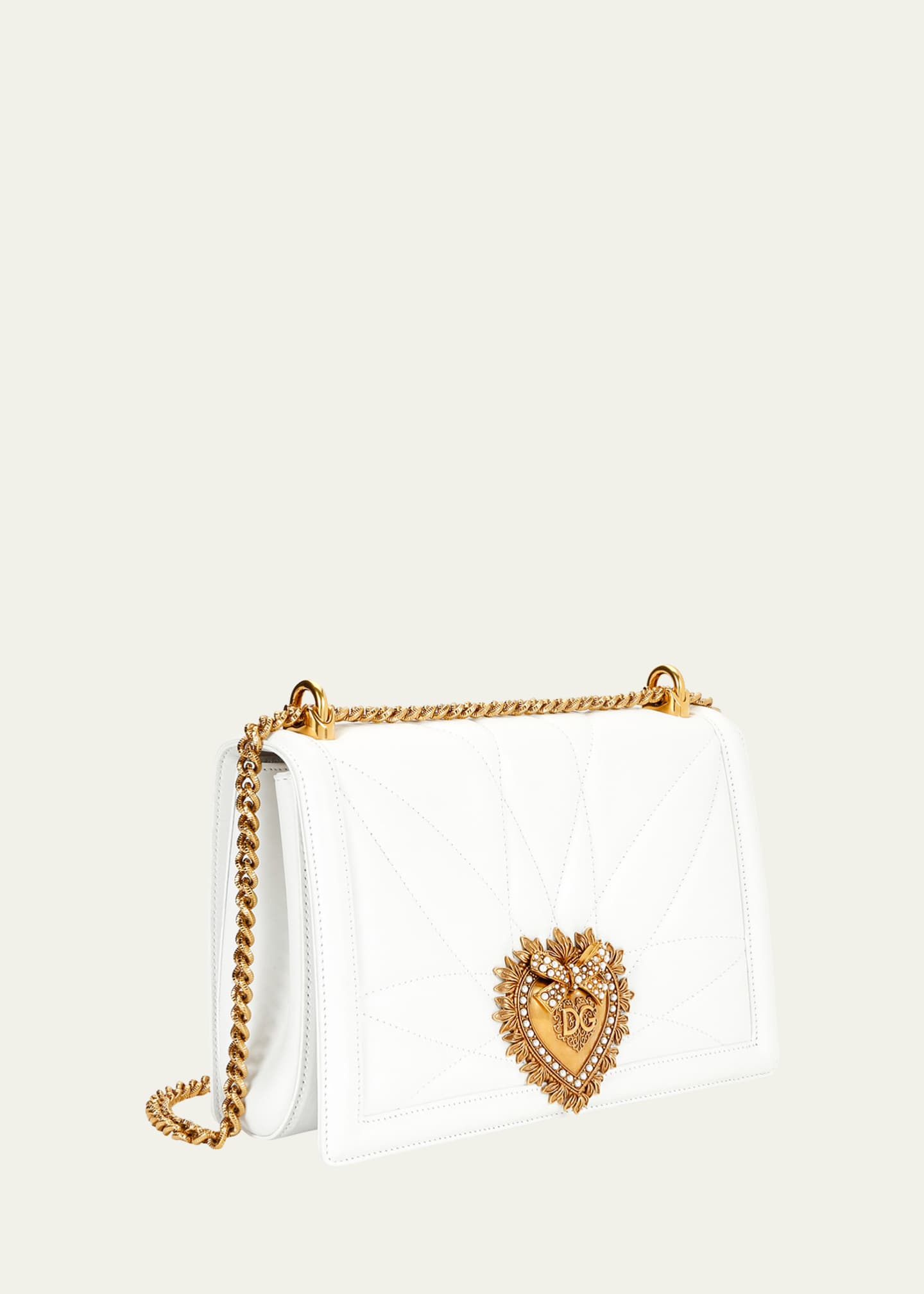 Dolce&Gabbana Devotion Medium Quilted Crossbody Bag Image 3 of 3