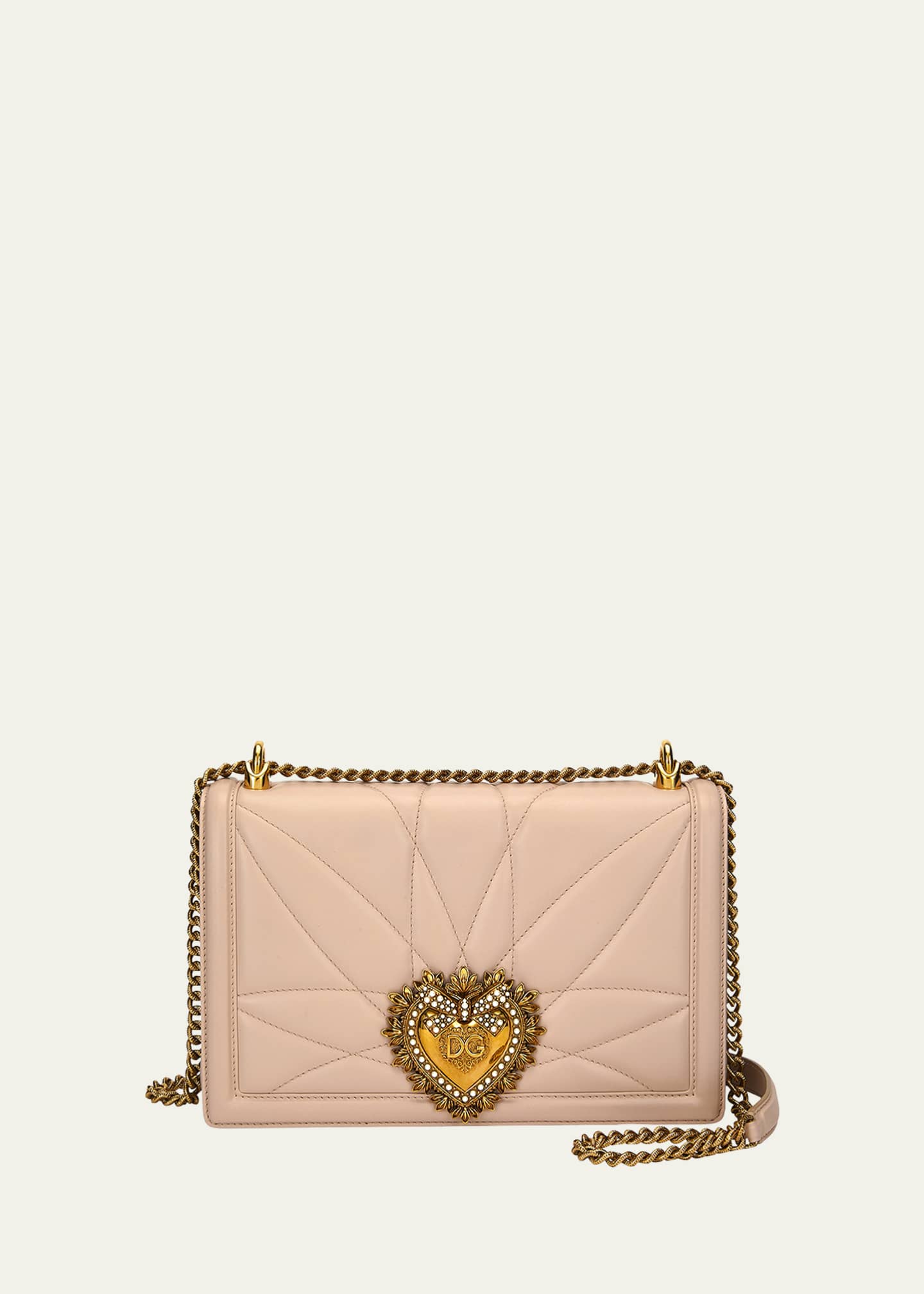 Dolce&Gabbana Devotion Medium Quilted Crossbody Bag Image 1 of 3