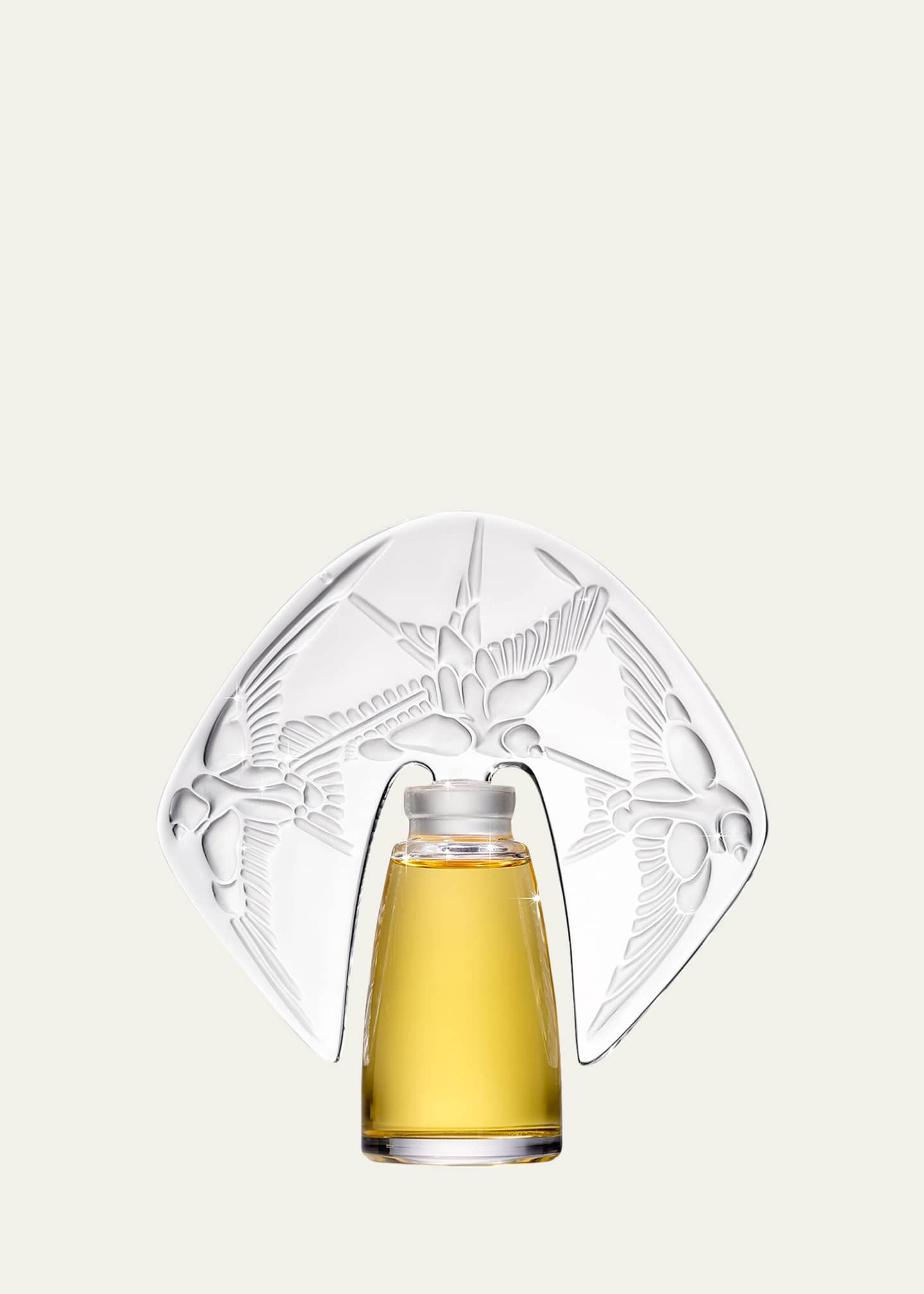 Shalini Parfum Amorem Rose Parfum presented in a Lalique Crystal Flacon, 1 oz. / 30 mL