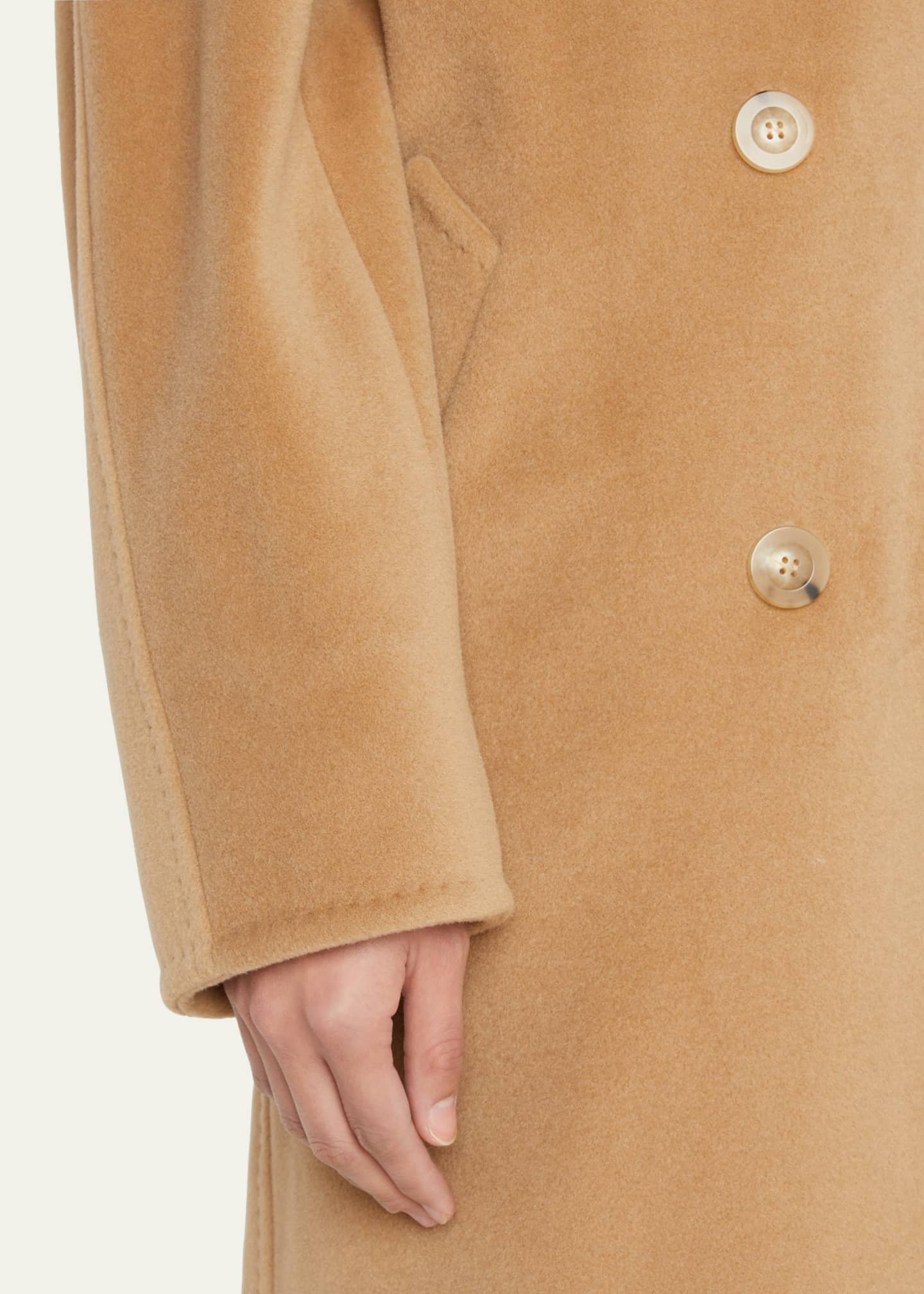 Max Mara Wool-Cashmere Double-Breasted Madame Coat Image 5 of 5