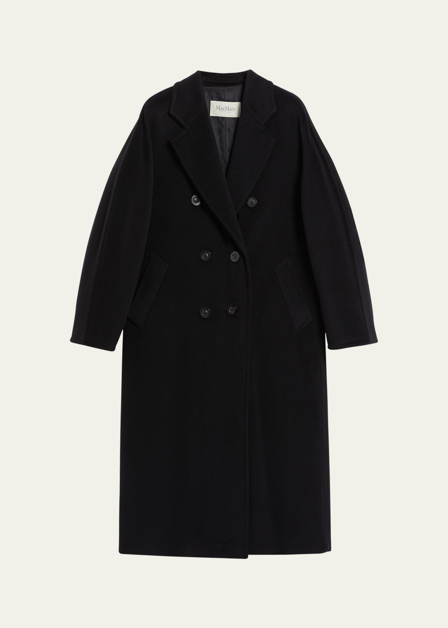 Madame wool and cashmere coat in black - Max Mara