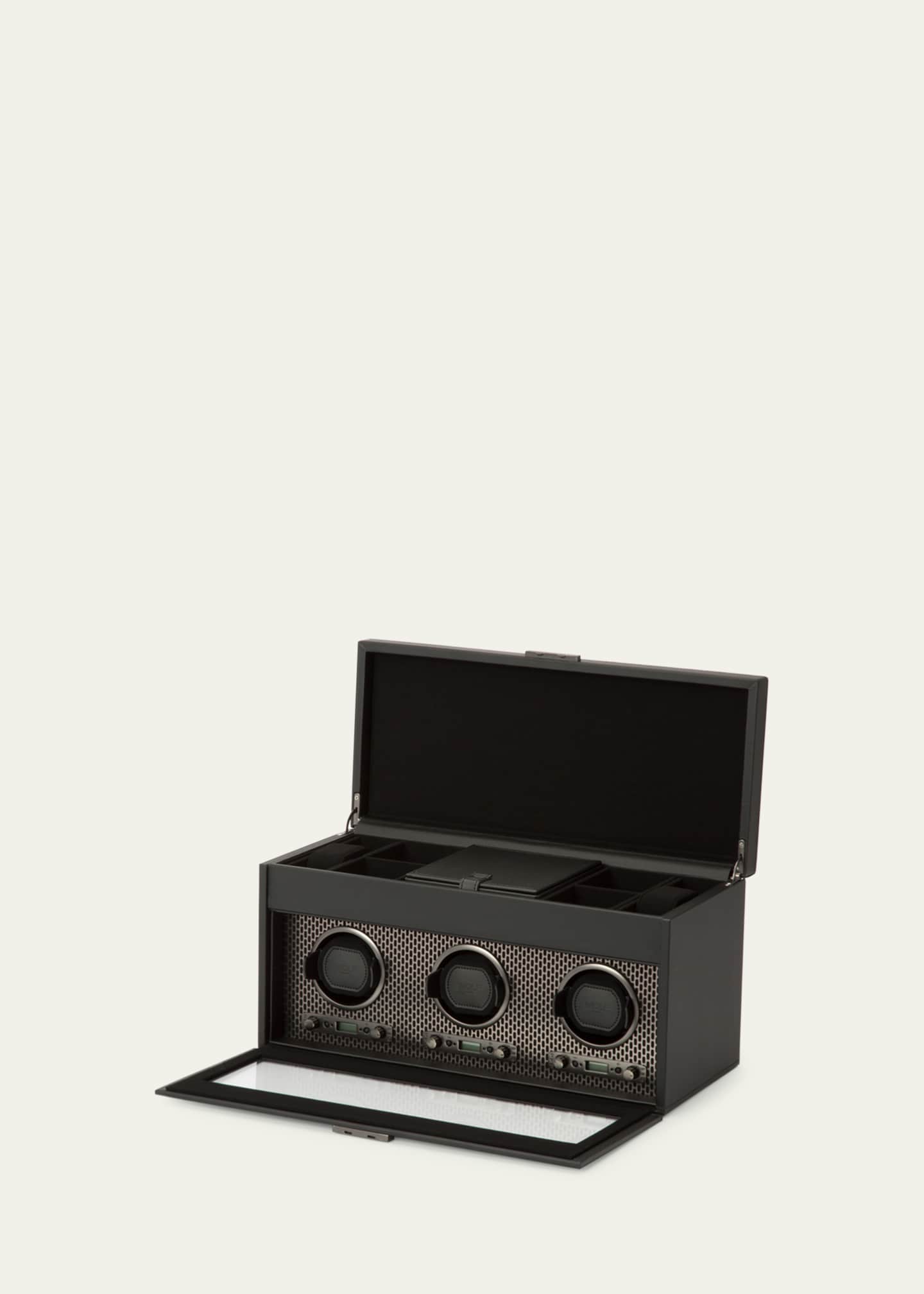 WOLF Axis Triple Watch Winder with Storage Image 3 of 4