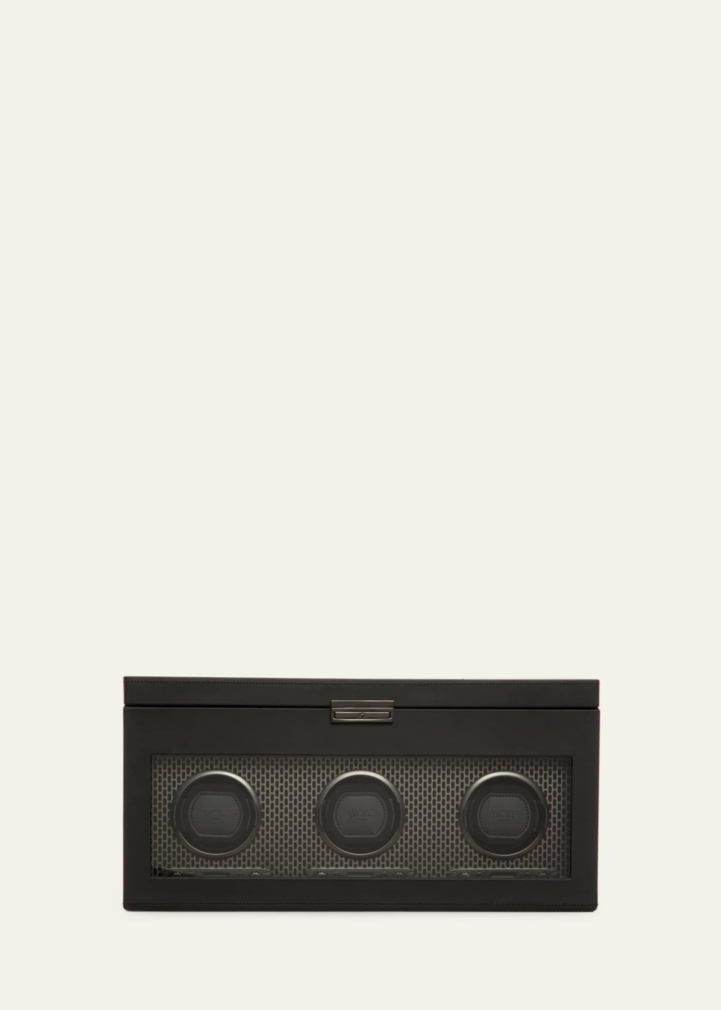 WOLF Axis Triple Watch Winder with Storage Image 4 of 4