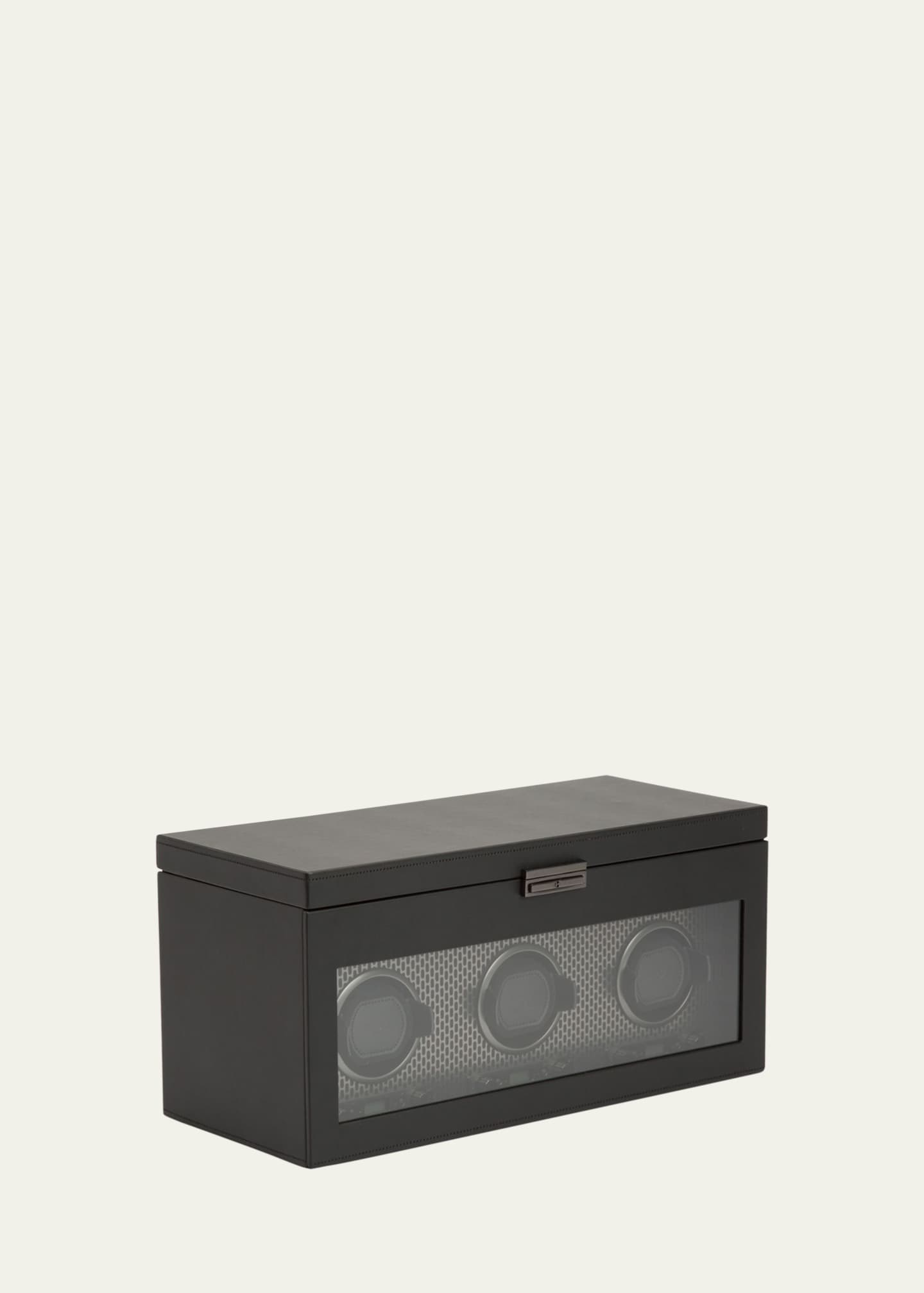 WOLF Axis Triple Watch Winder with Storage Image 1 of 4