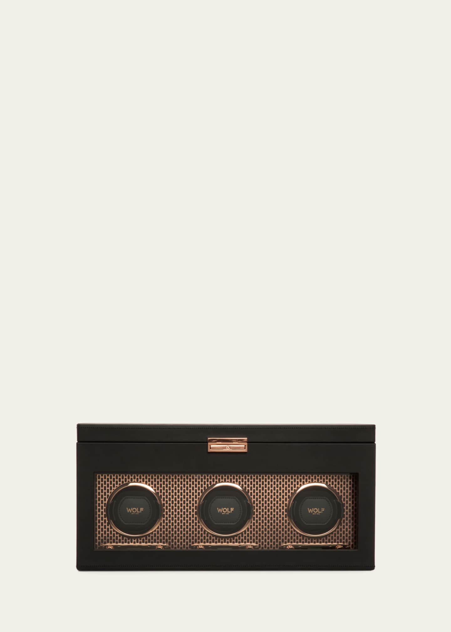 WOLF Axis Triple Watch Winder with Storage Image 3 of 4