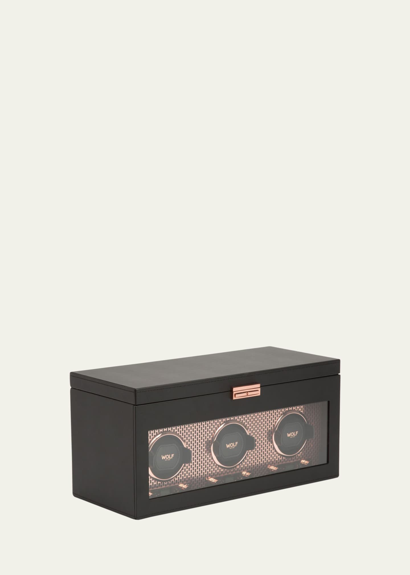 WOLF Axis Triple Watch Winder with Storage Image 1 of 4