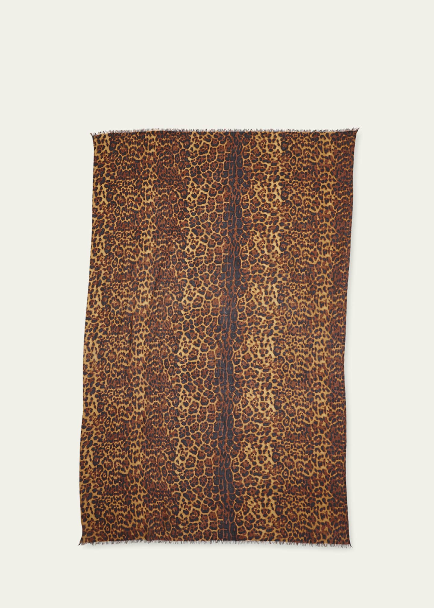 Leopard print scarf cashmere store
