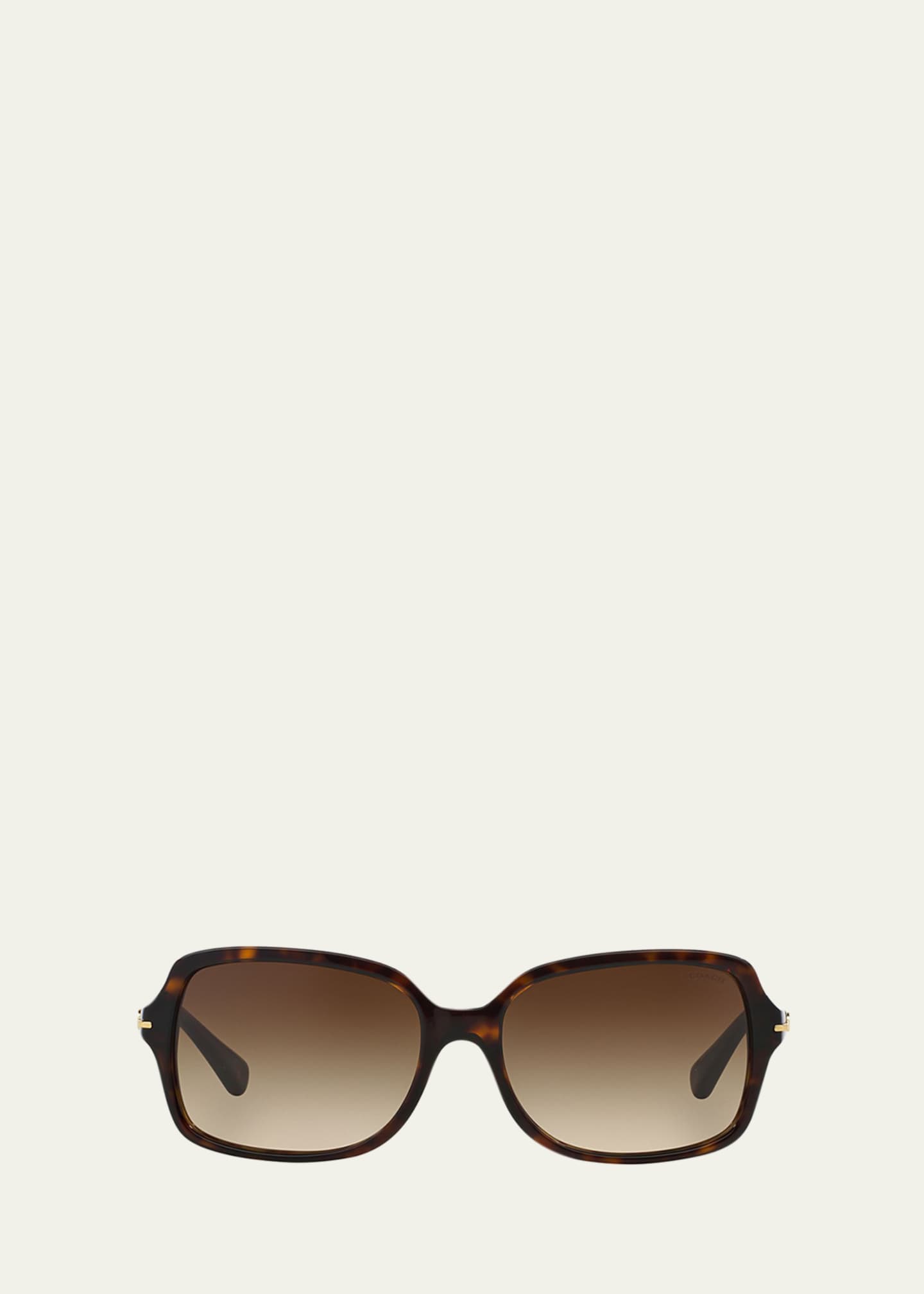 Coach Rectangle Acetate Sunglasses - Bergdorf Goodman