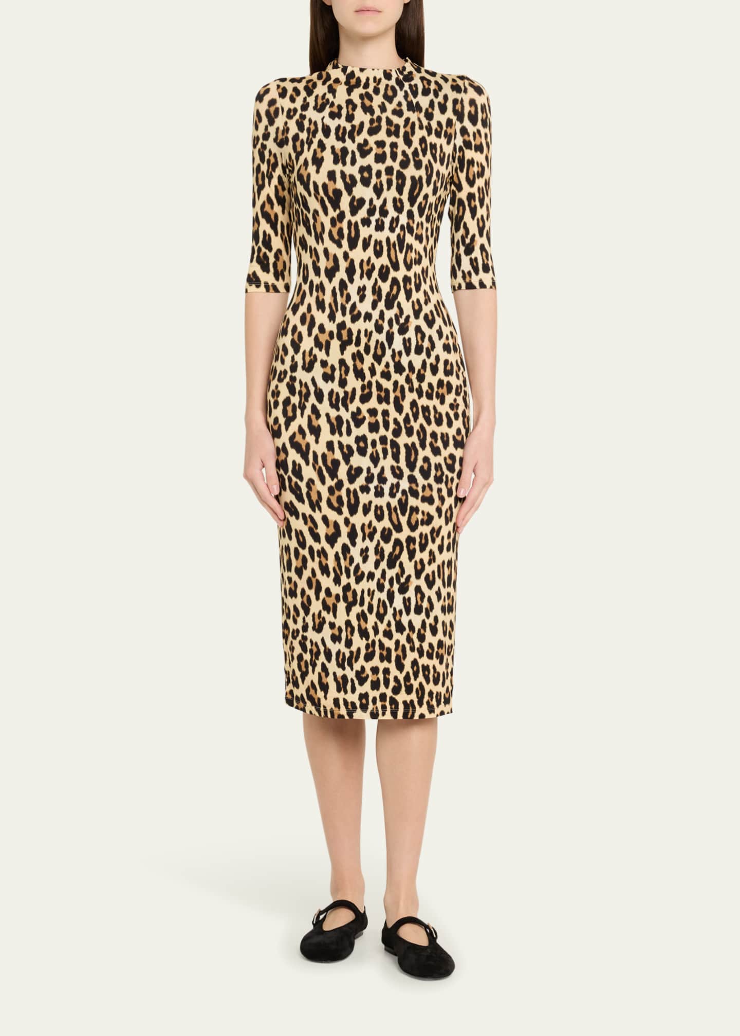 Alice and olivia hotsell delora dress leopard
