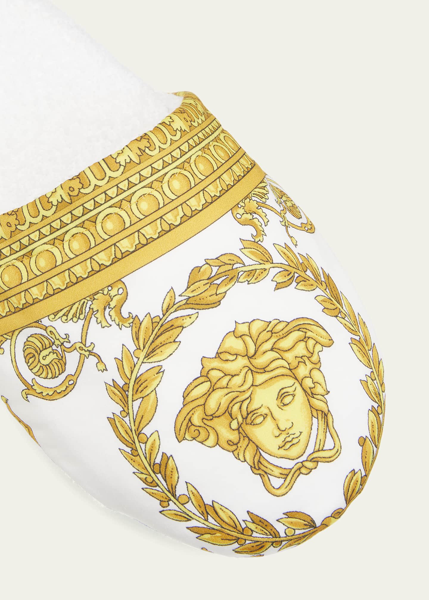 Versace barocco print slippers best sale