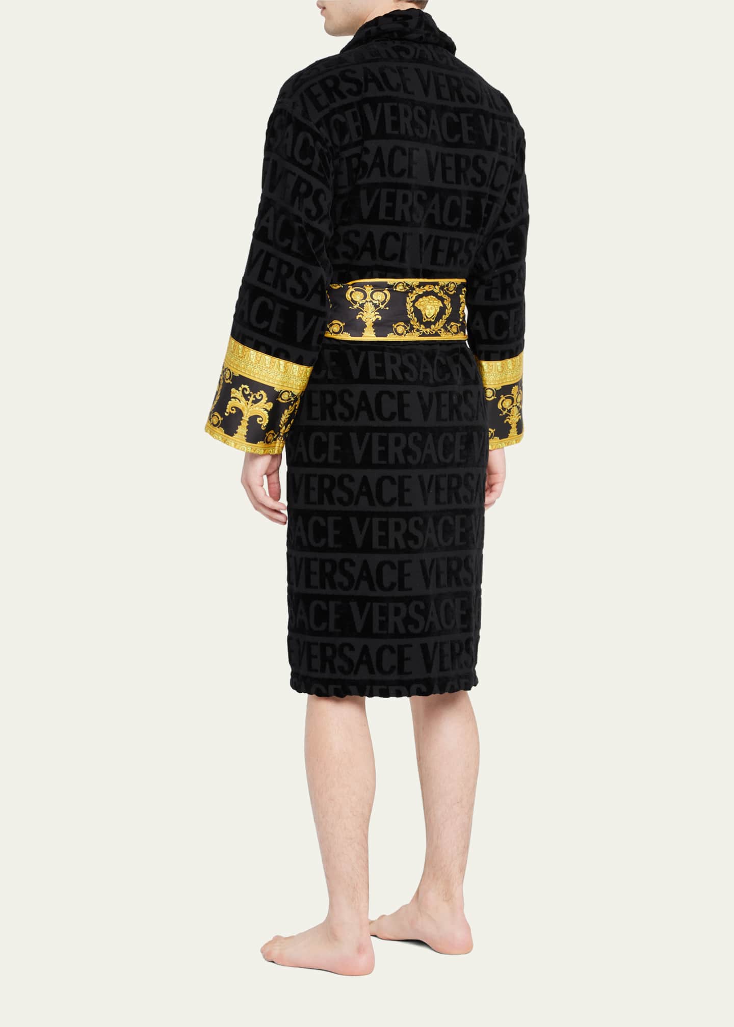 Versace Unisex Barocco Sleeve Robe