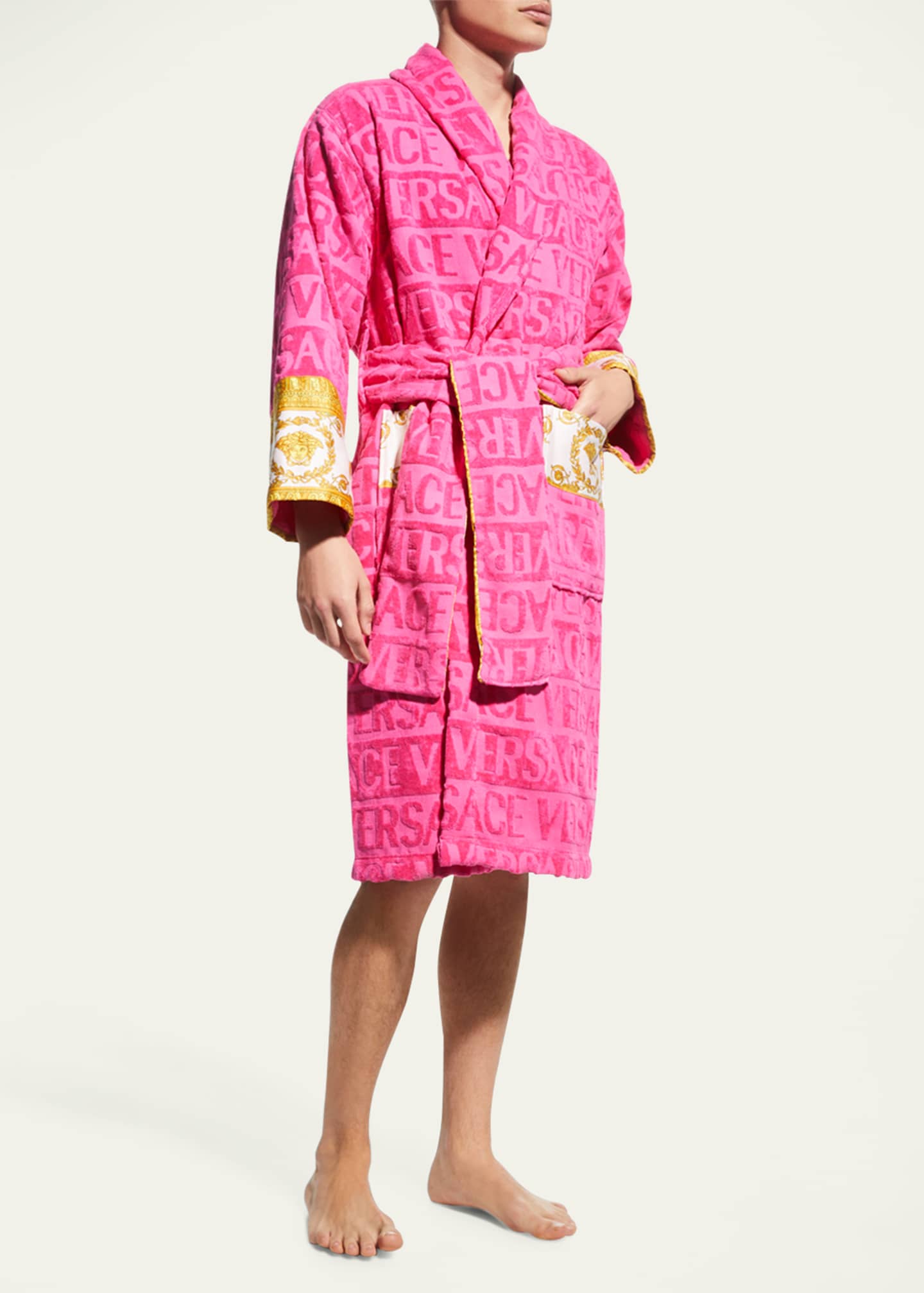 Versace Unisex Barocco Sleeve Robe