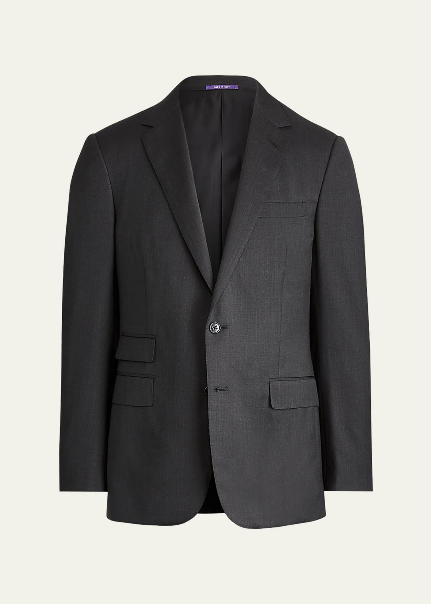 Ralph Lauren Purple Label Men's Two-Piece Basic Wool Suit Image 1 of 4