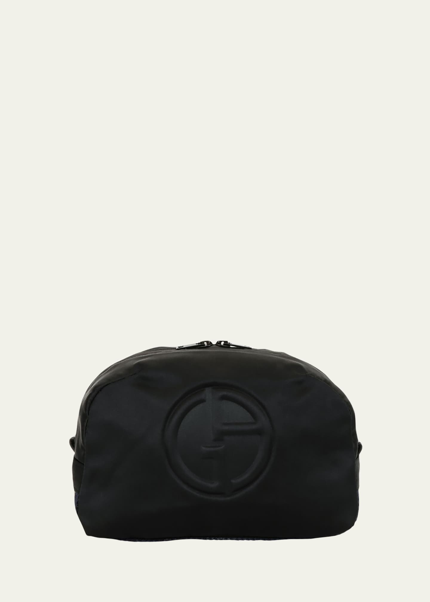 Gucci Men's Logo-Debossed Leather Pouch