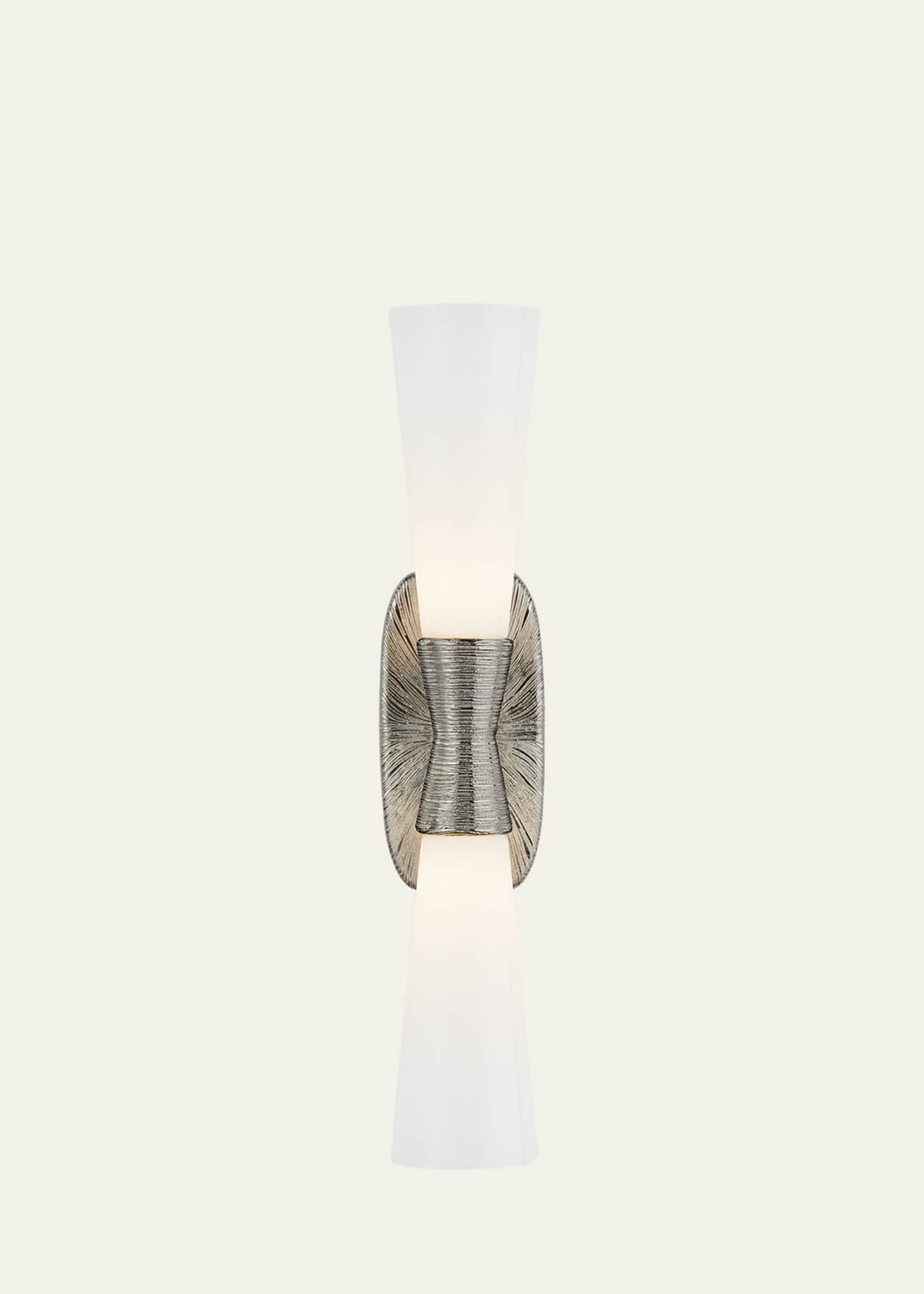 Visual Comfort Signature Utopia Large Double Bath Sconce By Kelly Wearstler