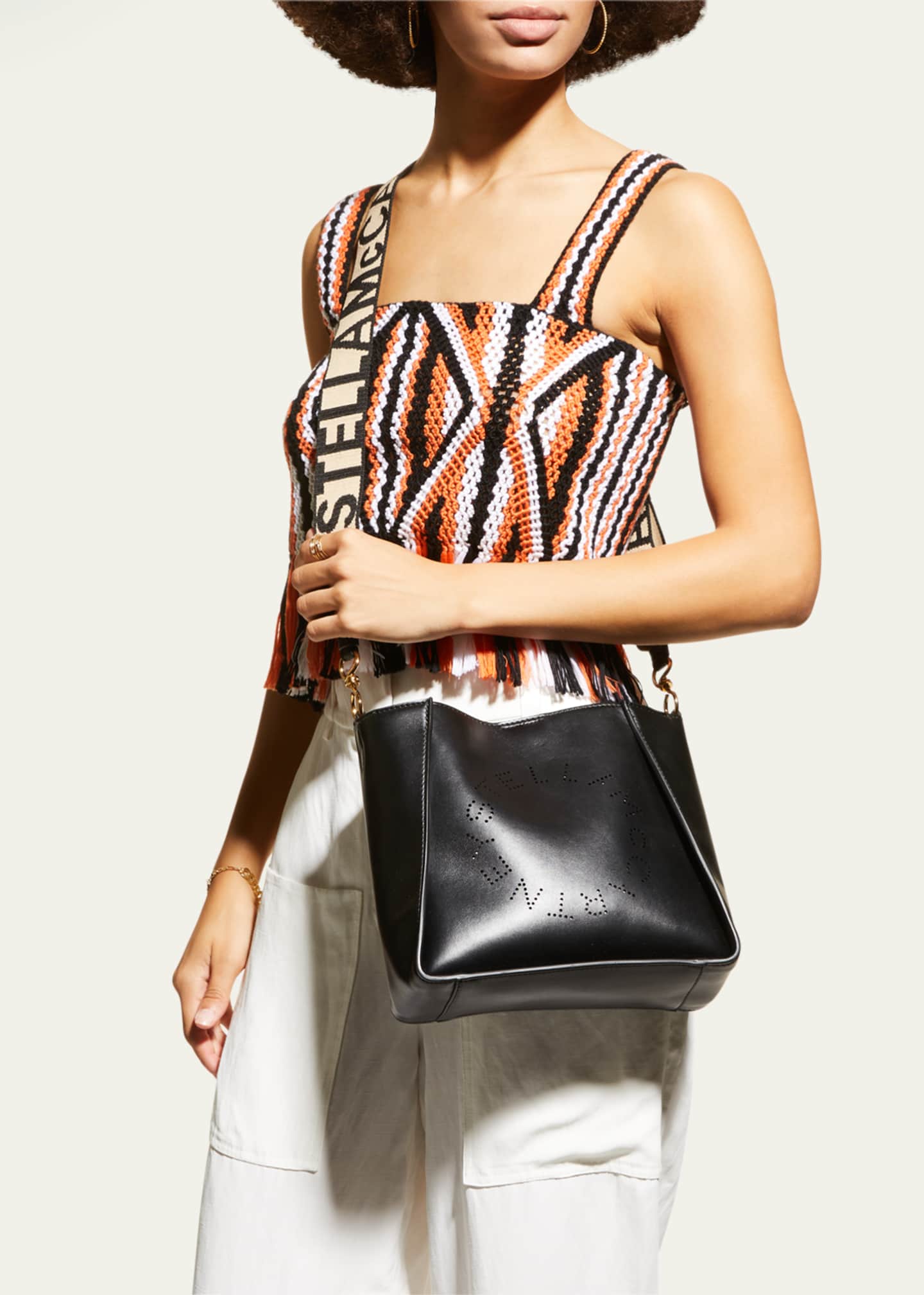 Stella mccartney perforated logo alter nappa crossbody bag sales