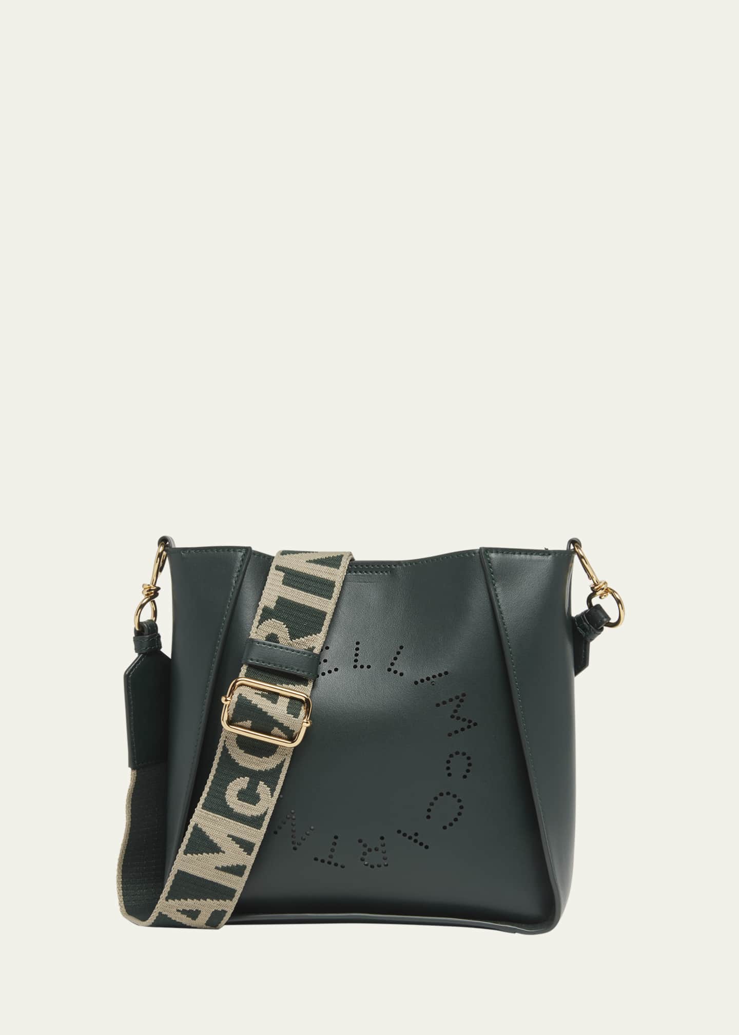 Stella McCartney Mini Logo Vegan Leather Bucket Crossbody