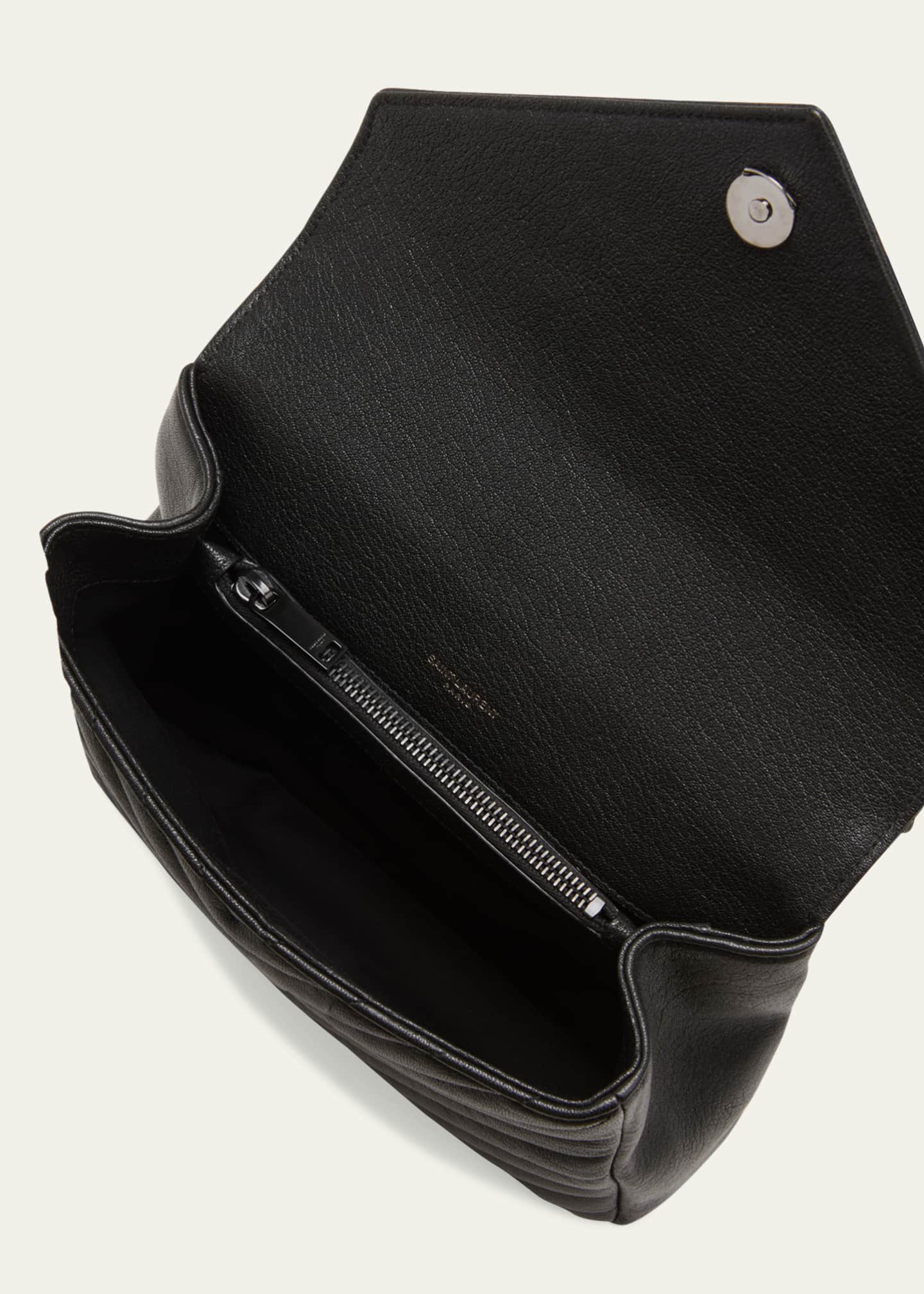 Leather crossbody bag Yves Saint Laurent Black in Leather - 35289543