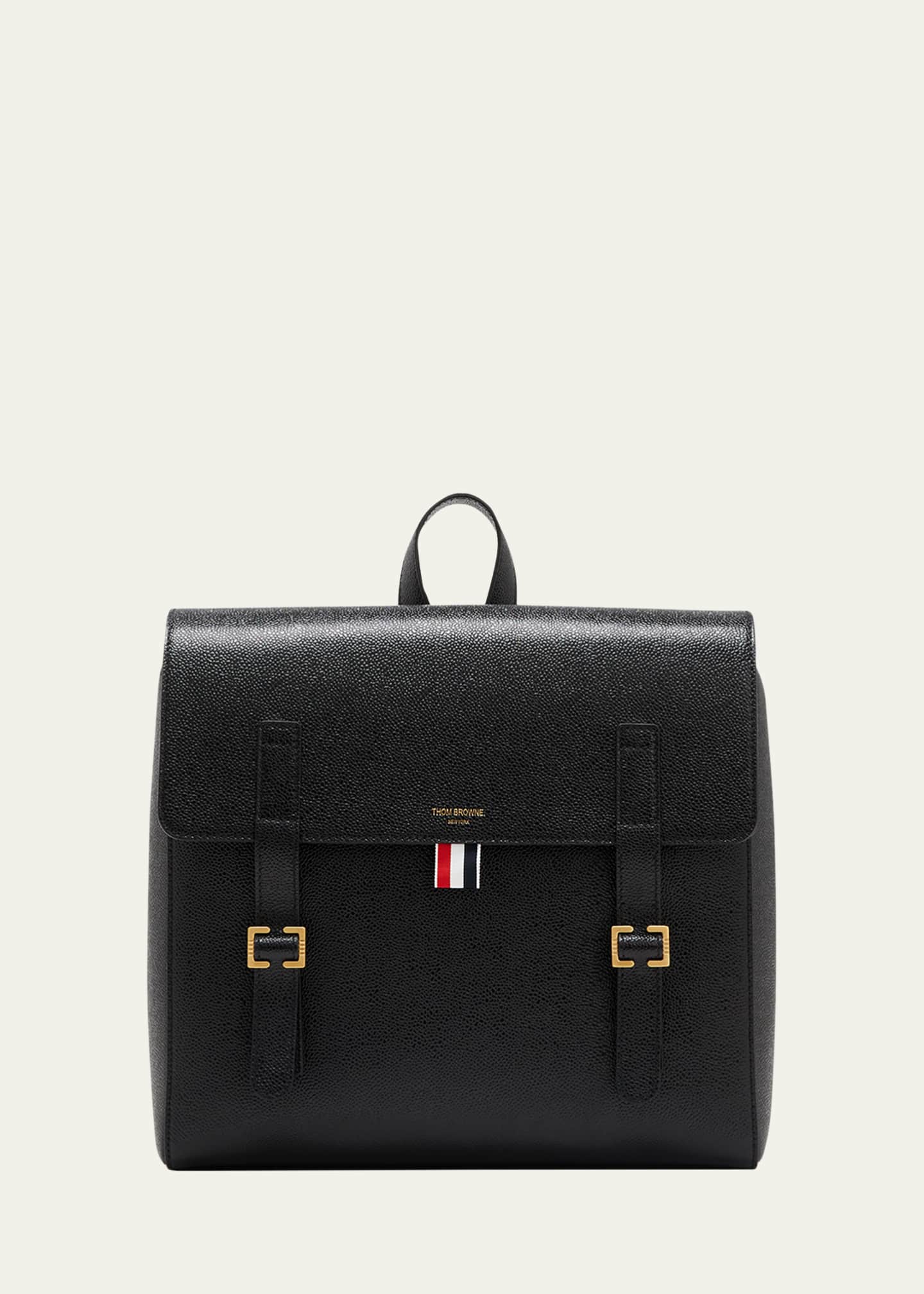Thom Browne Men s Grained Leather Backpack
