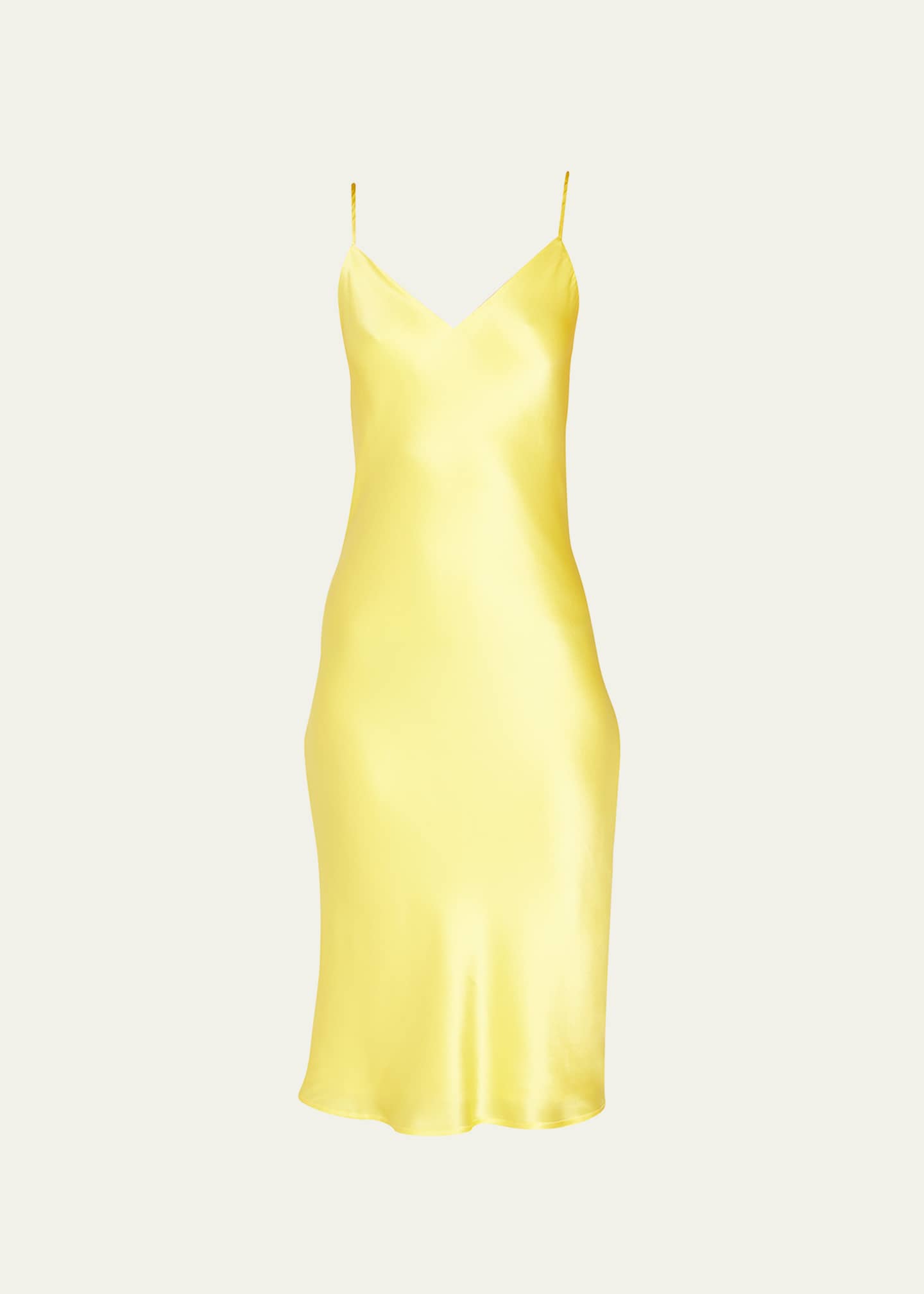 L'Agence Jodie VNeck Silk Slip Dress Bergdorf Goodman