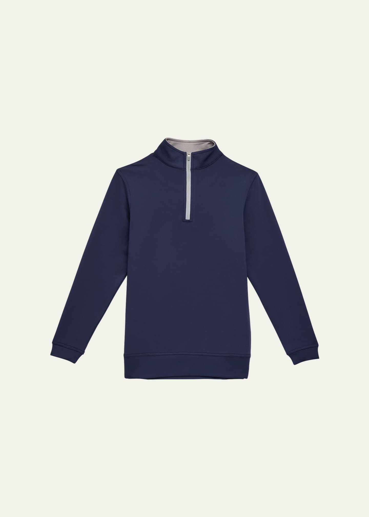 Peter Millar Stretch Terry Quarter Zip Popover, Youth Image 1 of 3