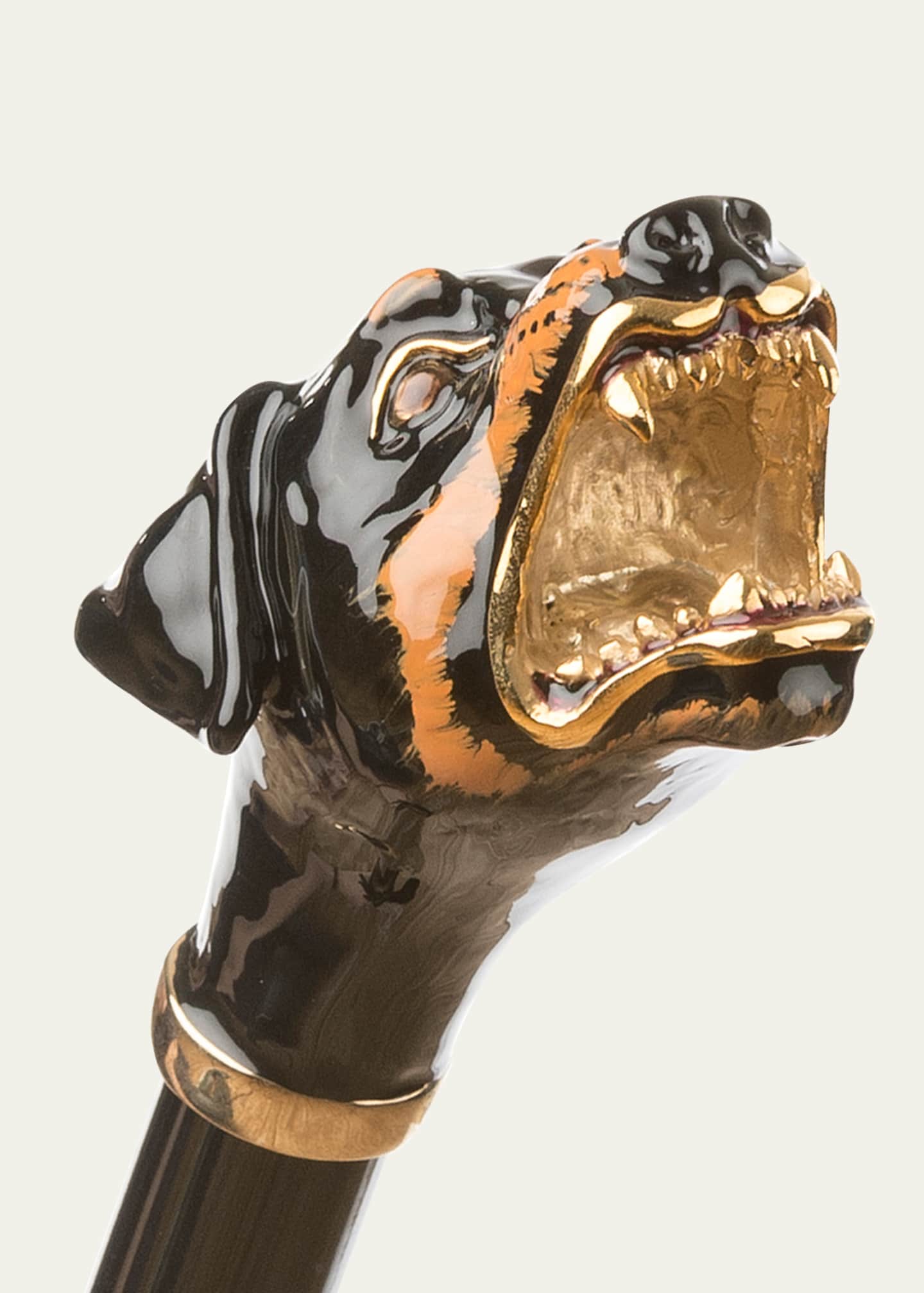 Pasotti Since 1956 Men's Rottweiler-Handle Umbrella Image 2 of 2