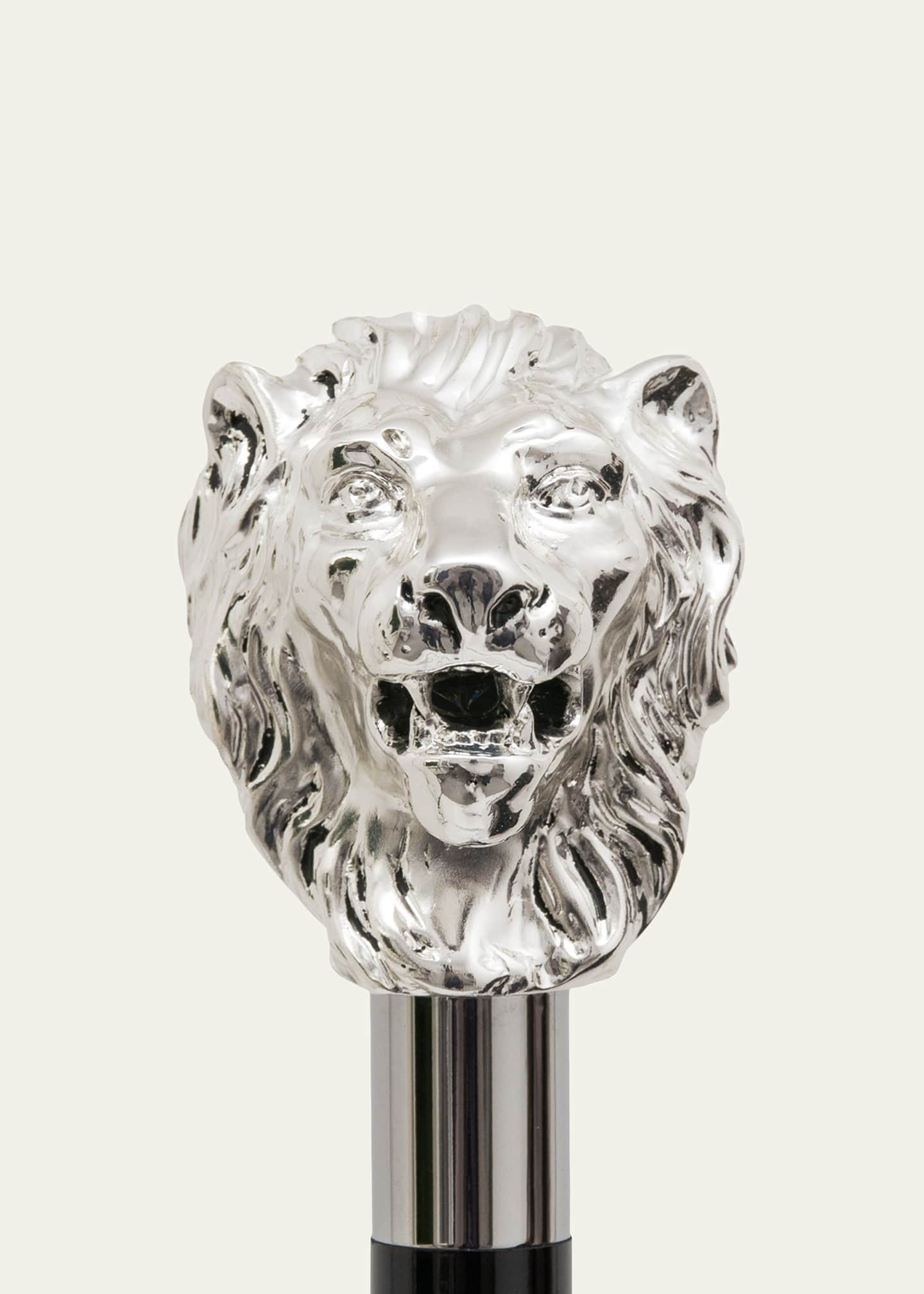 Pasotti Since 1956 Men's Silvery Lion Umbrella Image 2 of 2