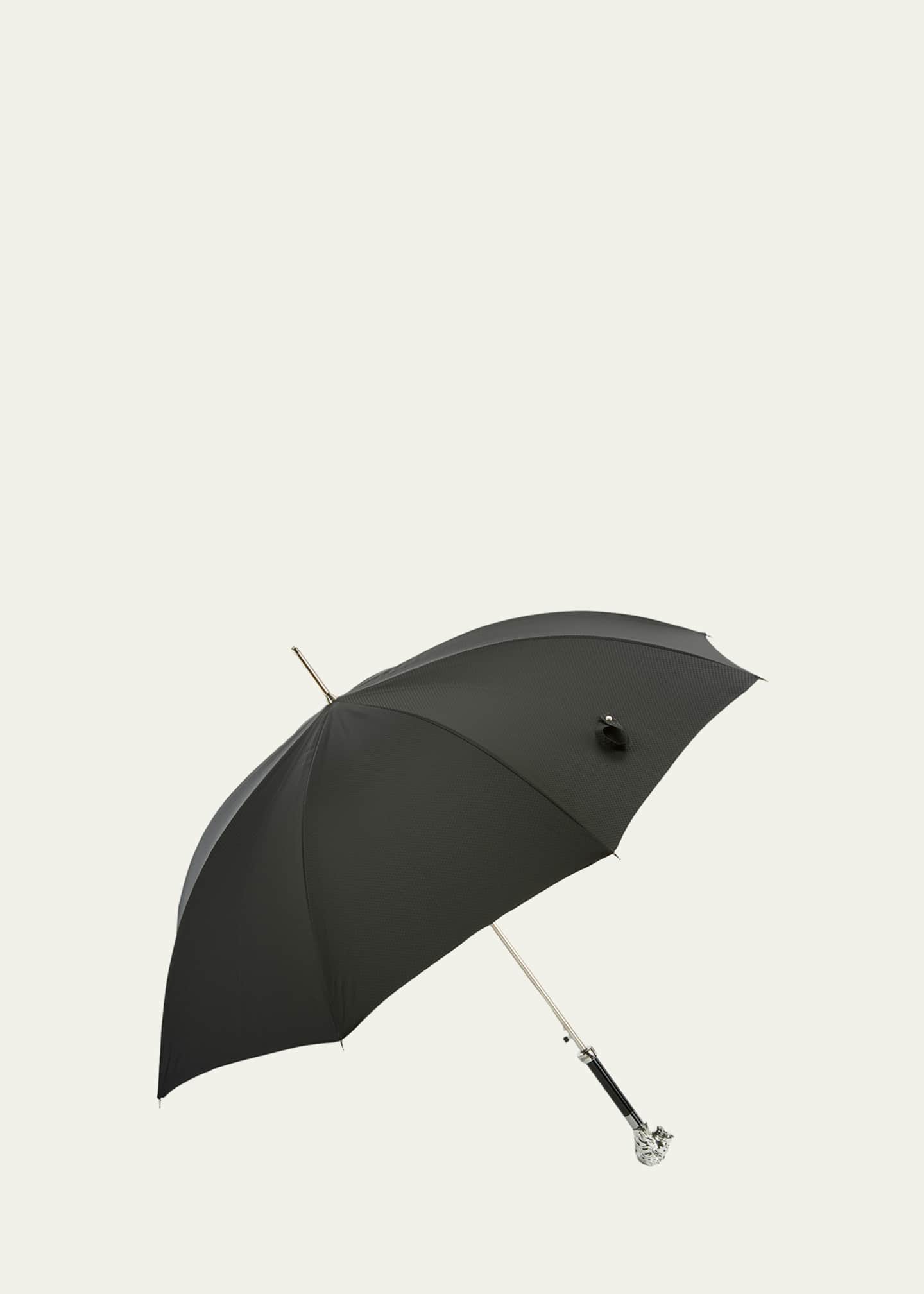 Pasotti Since 1956 Men's Silvery Lion Umbrella Image 1 of 2