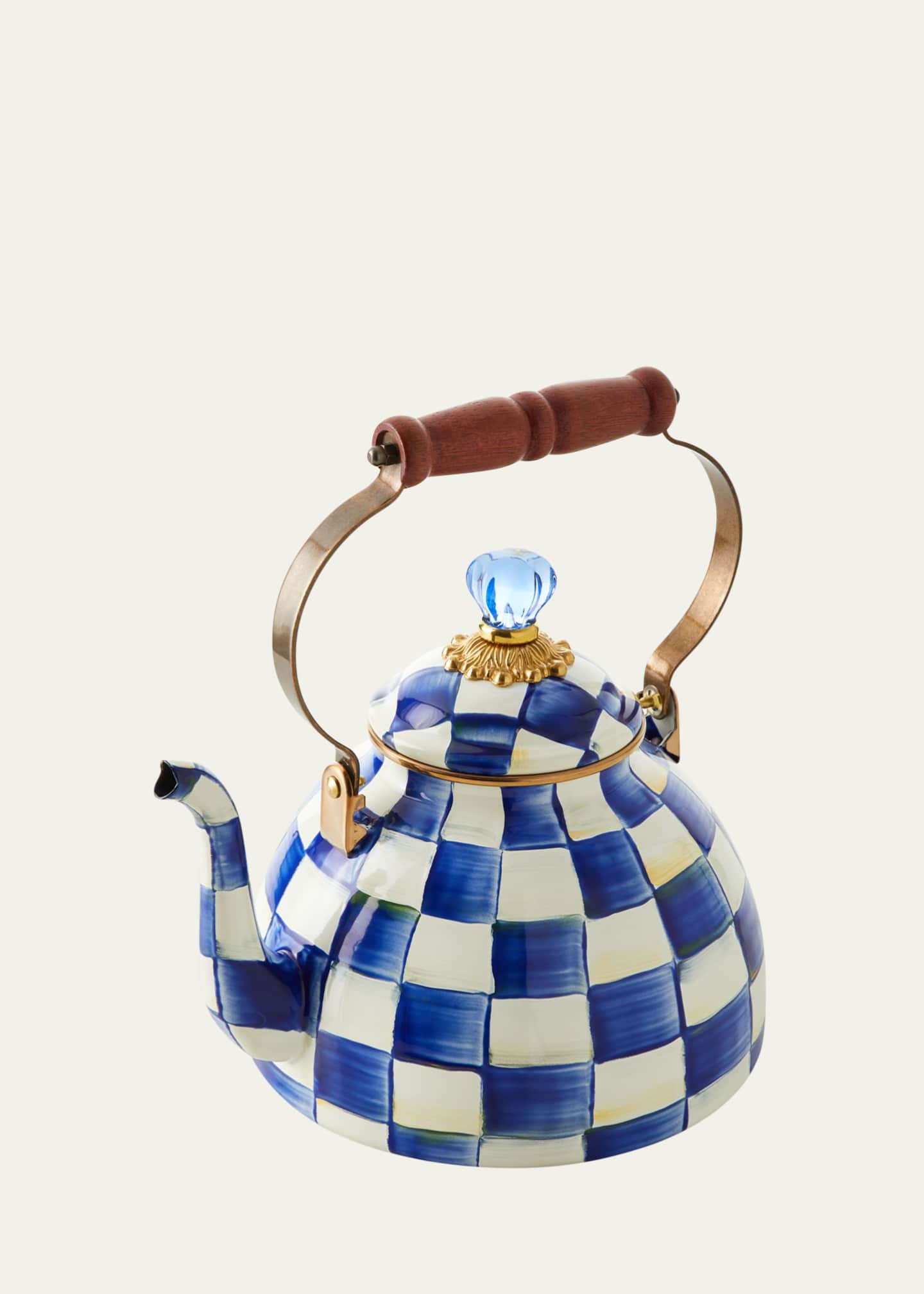 MacKenzieChilds Royal Check Tea Kettle Bergdorf Goodman, 58 OFF
