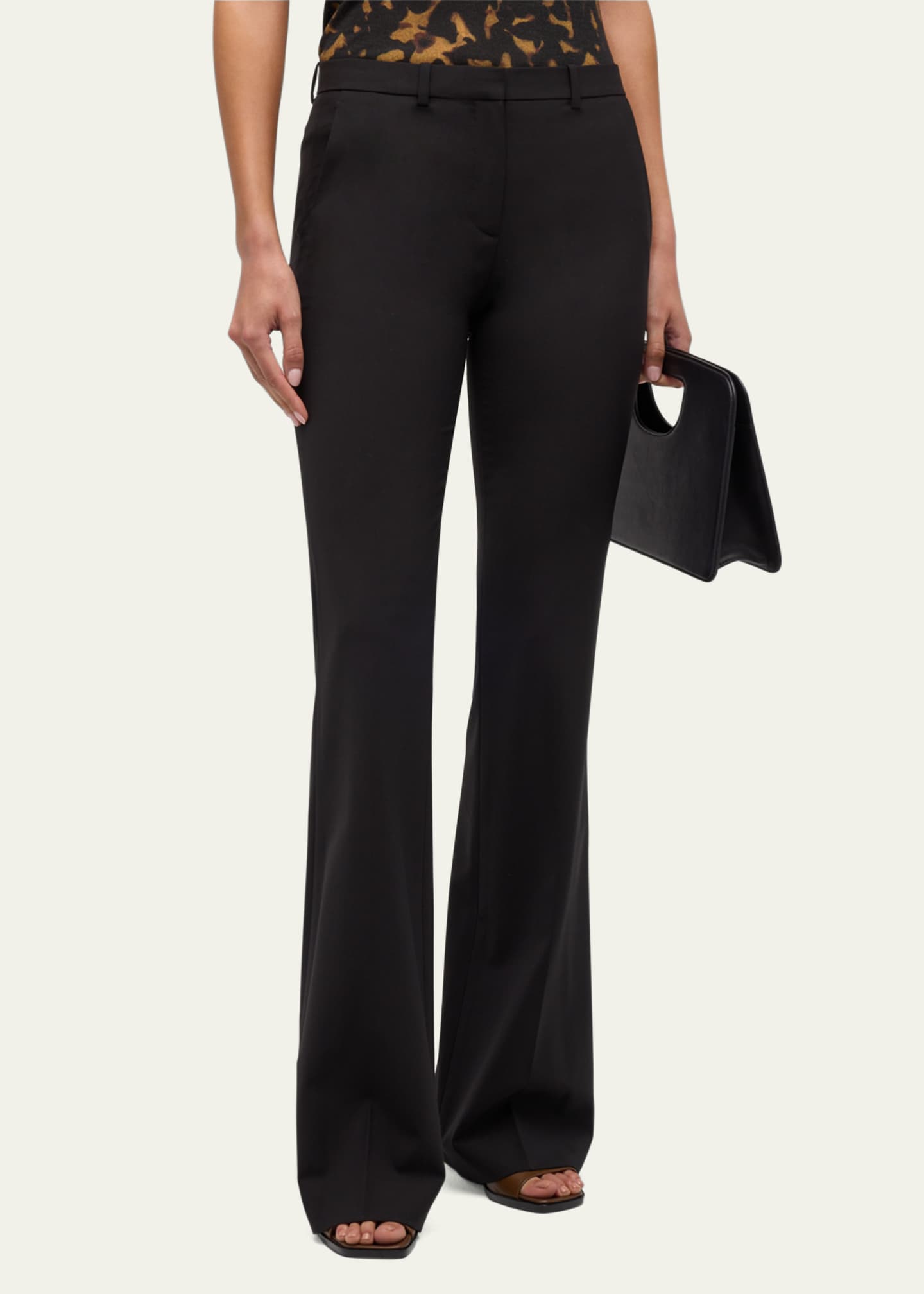 Straight Wool Evening Pants