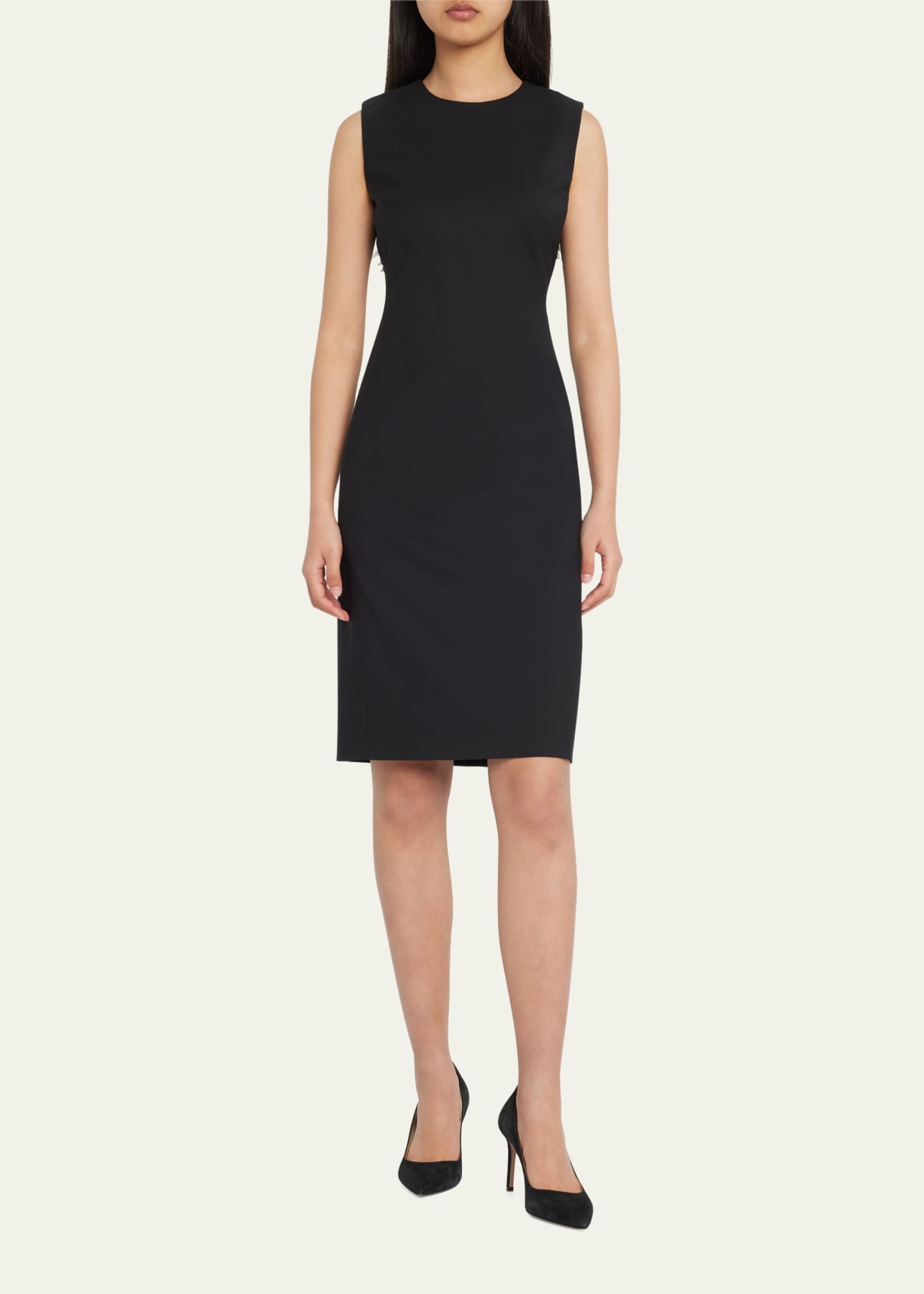 Theory Eano Sleeveless Traceable Wool Suiting Dress - Bergdorf Goodman