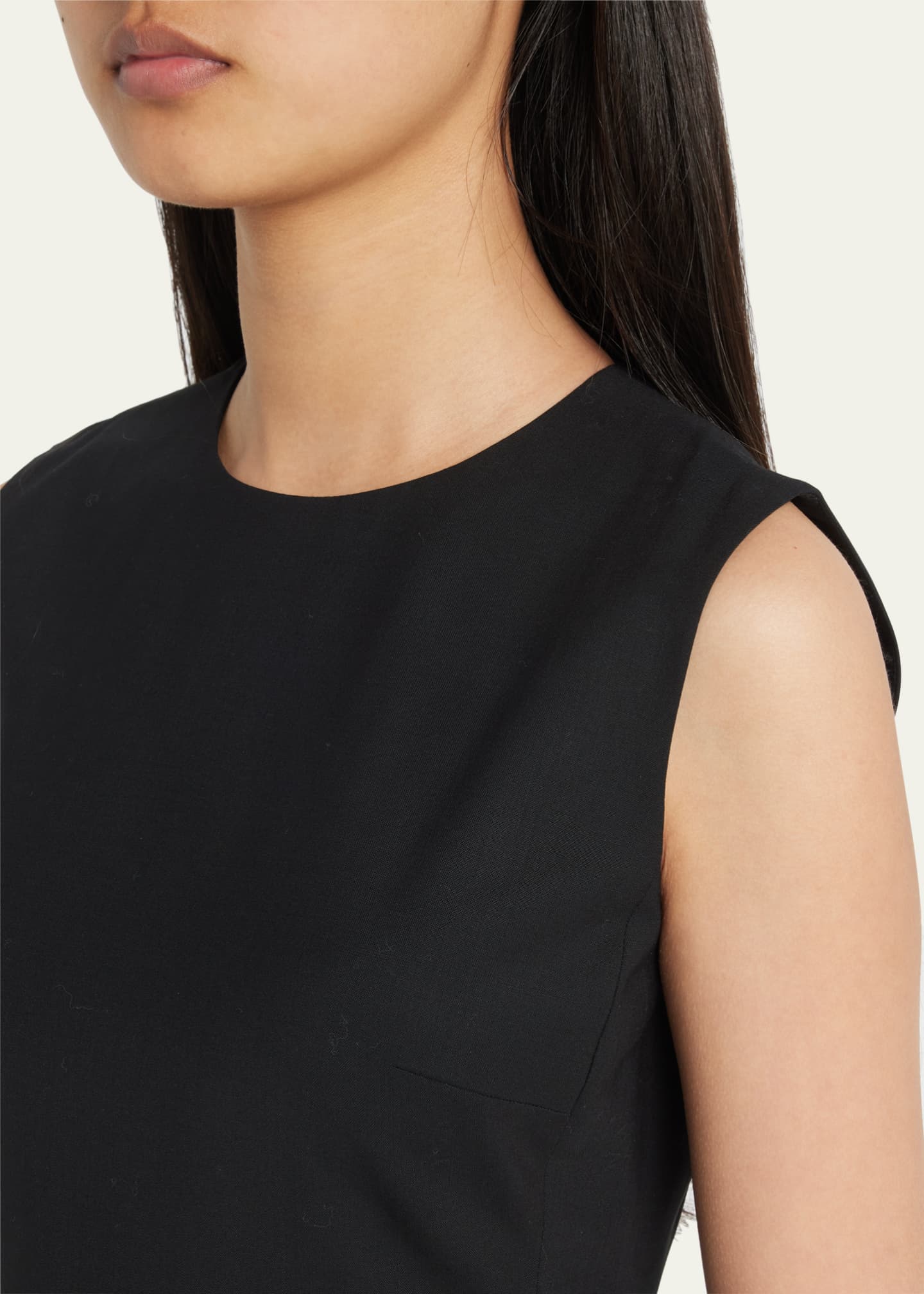 Theory Eano Sleeveless Traceable Wool Suiting Dress - Bergdorf Goodman