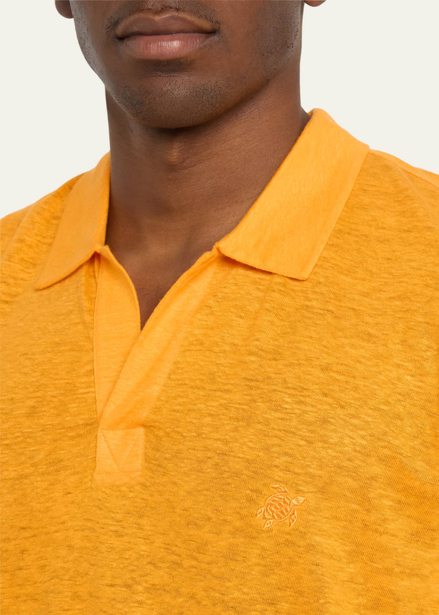 Vilebrequin Men's Pyramid Linen Polo Shirt Image 5 of 5