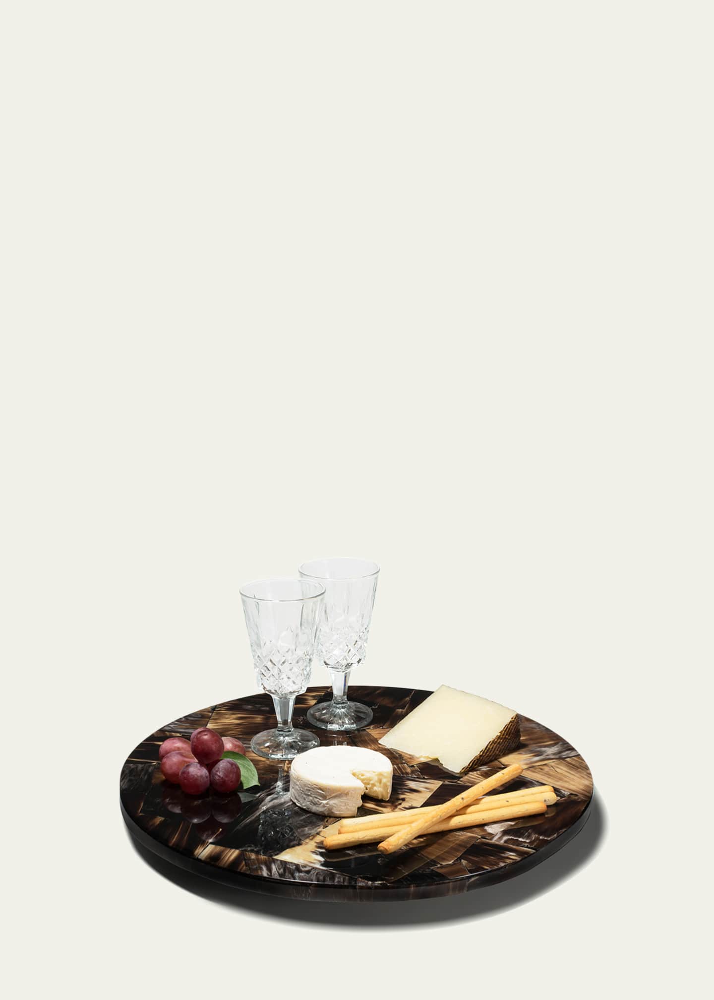 LADORADA Horn Veneer Revolving Tray Image 2 of 2