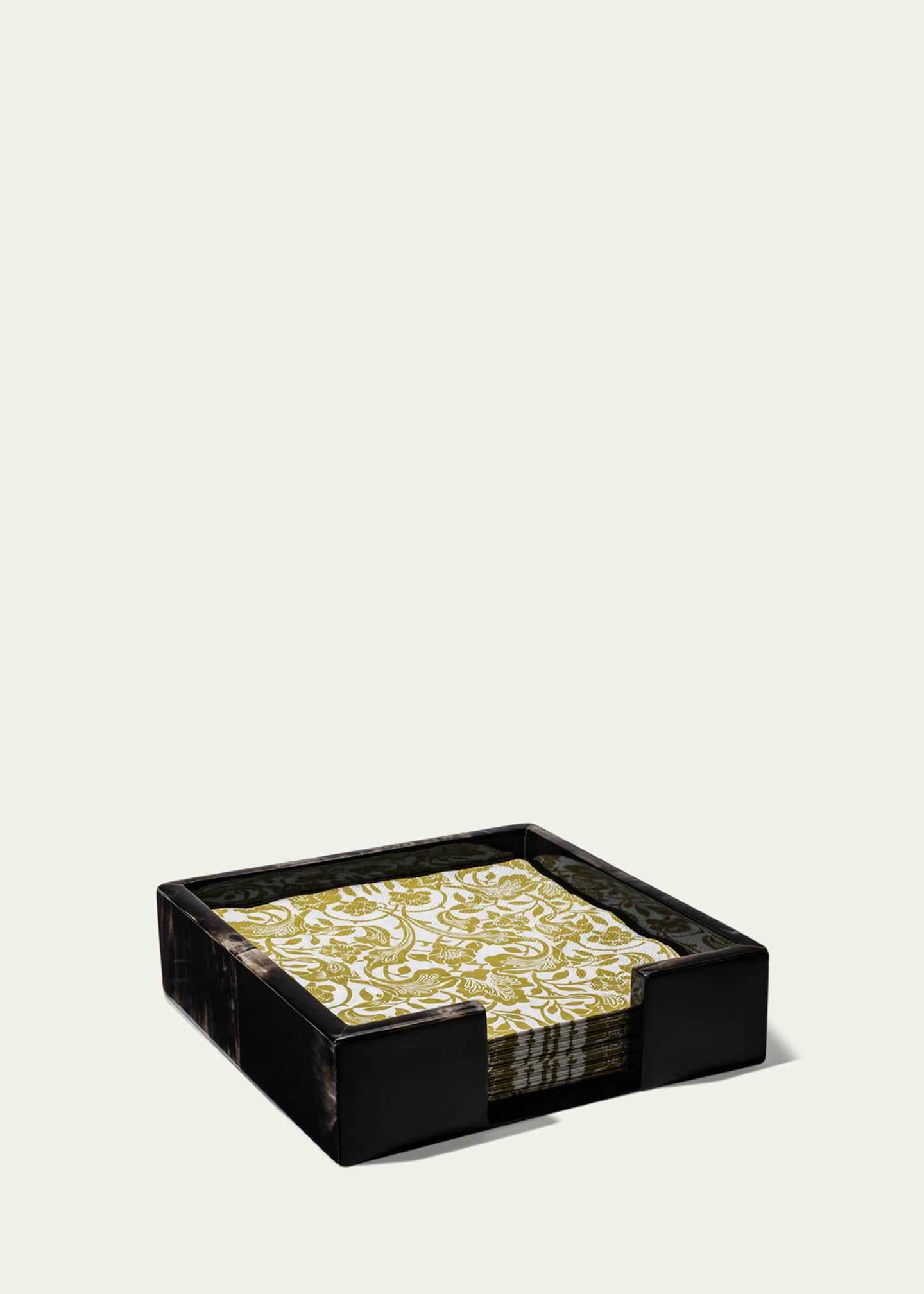LADORADA Horn Veneer Large Dinner Napkin Holder Image 2 of 2