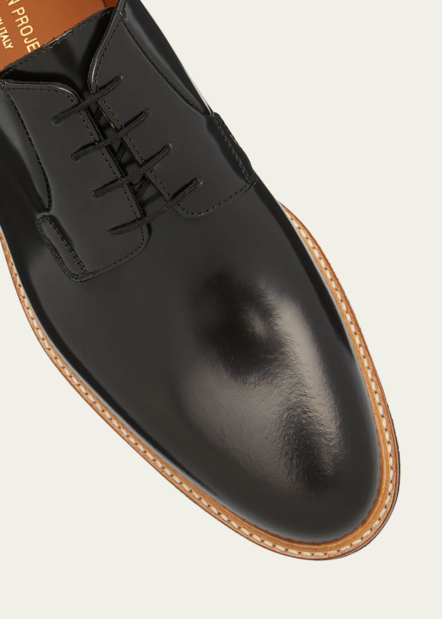 Common Projects Men s Shiny Crepe Derby Shoes Bergdorf Goodman