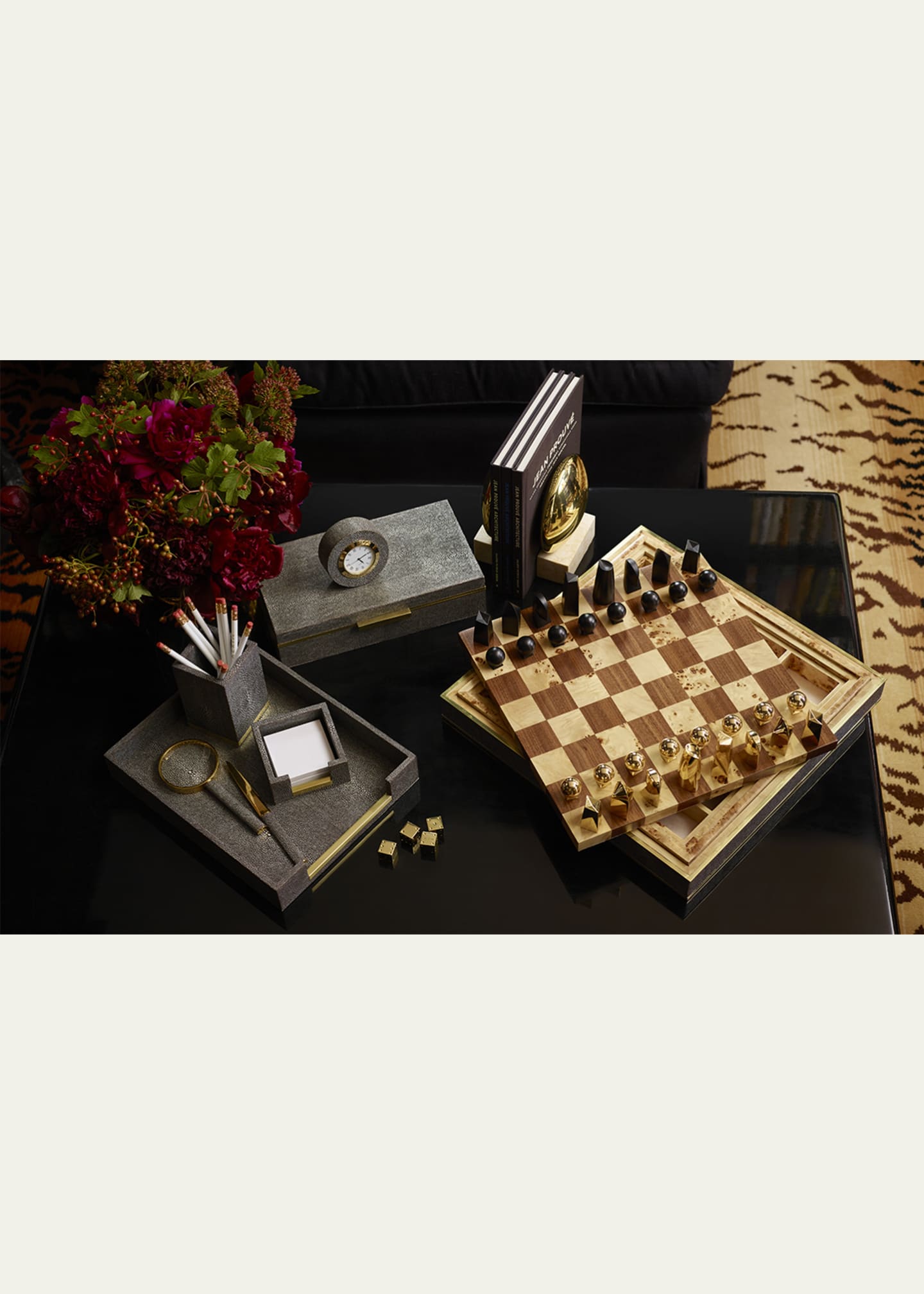 AERIN Faux Shagreen Paper Tray Image 3 of 3