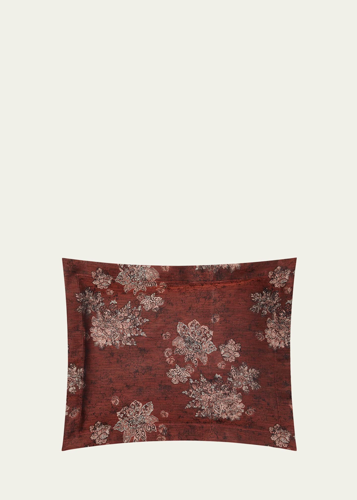 Sferra Stamped Floral Continental Sham Bergdorf Goodman