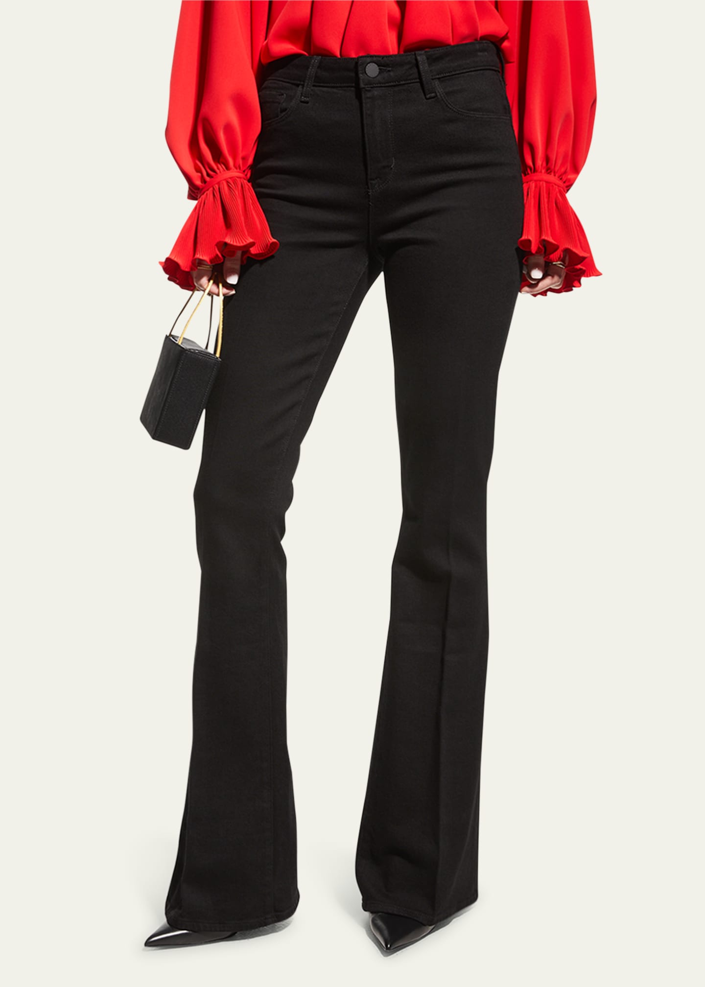 L'Agence Bell High-Rise Flare Jeans - Bergdorf Goodman