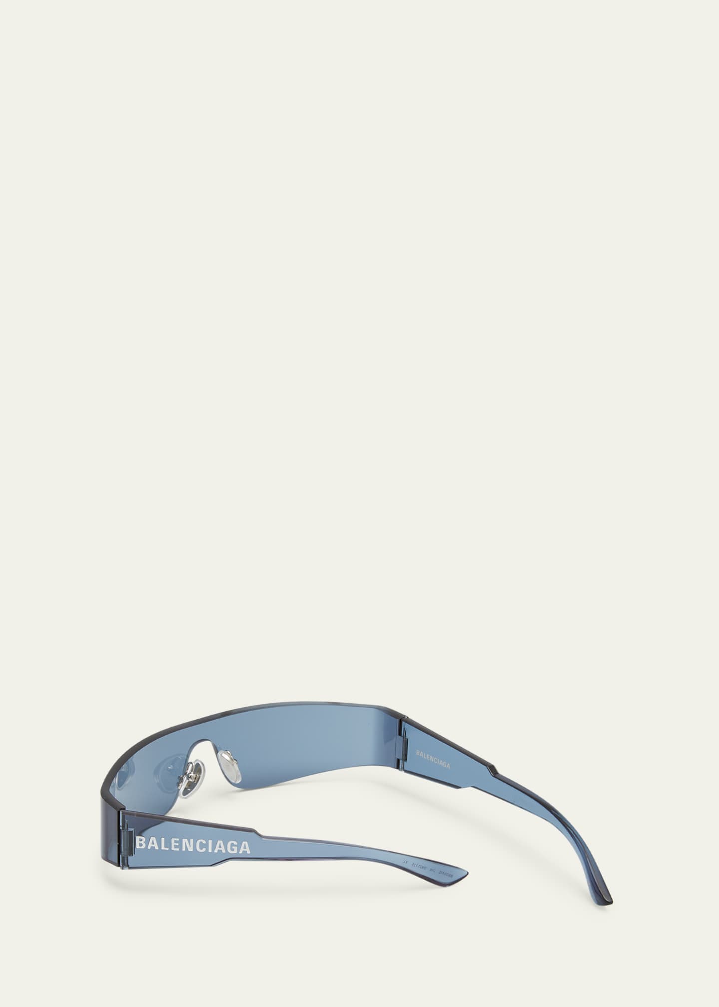 Balenciaga Mirrored Rimless Wrap Sunglasses Bergdorf Goodman