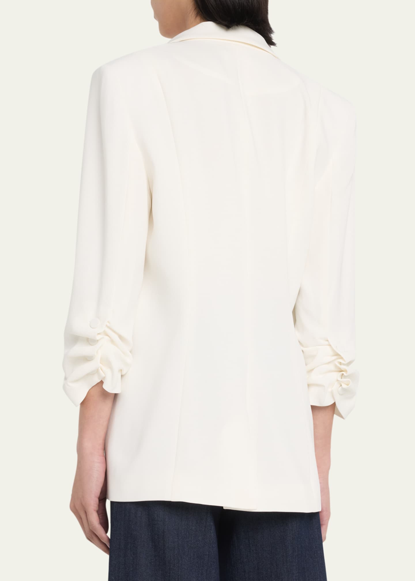 Cinq a Sept Khloe Crepe 3/4-Sleeve Blazer Image 3 of 5